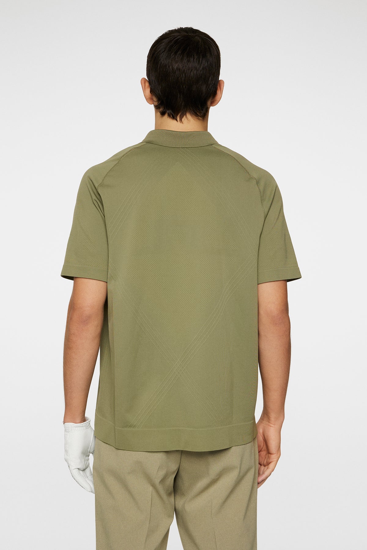 Sanny Seamless Polo in Oil Green by J.Lindeberg