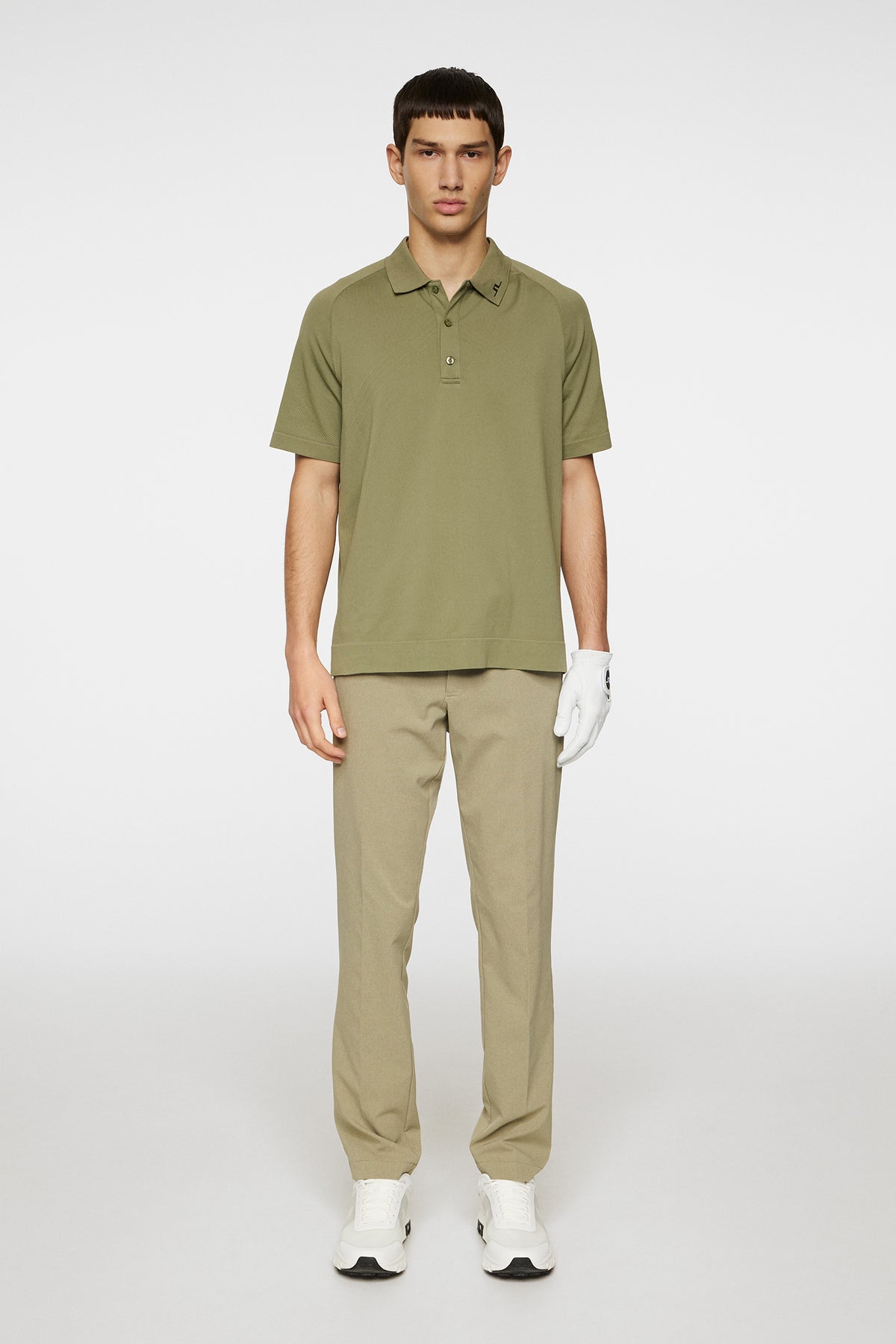 Sanny Seamless Polo in Oil Green by J.Lindeberg