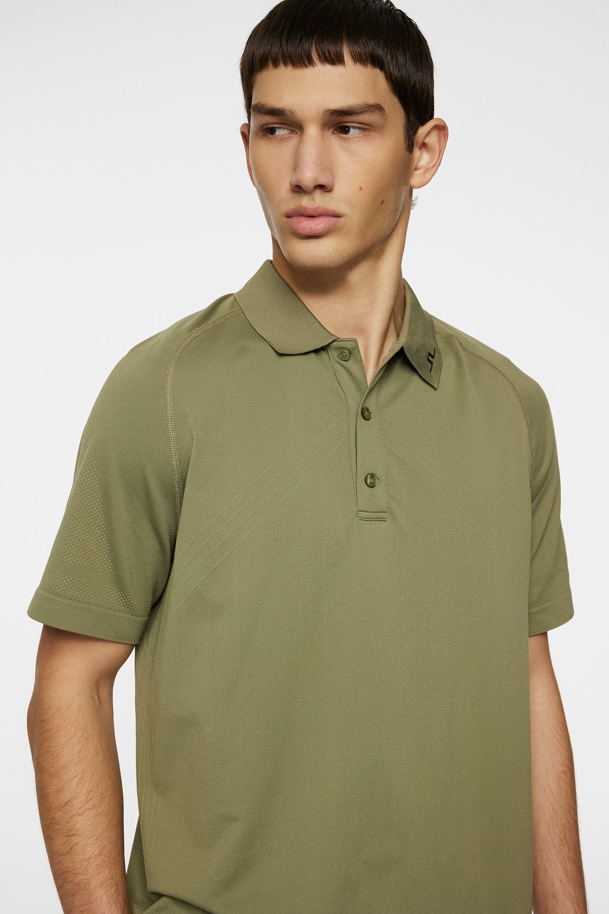 Sanny Seamless Polo in Oil Green by J.Lindeberg