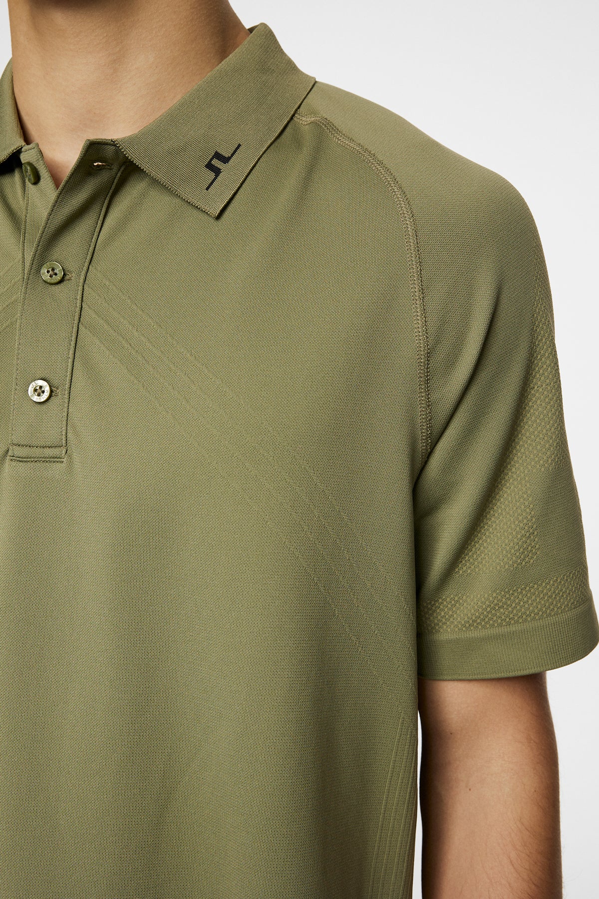 Sanny Seamless Polo in Oil Green by J.Lindeberg