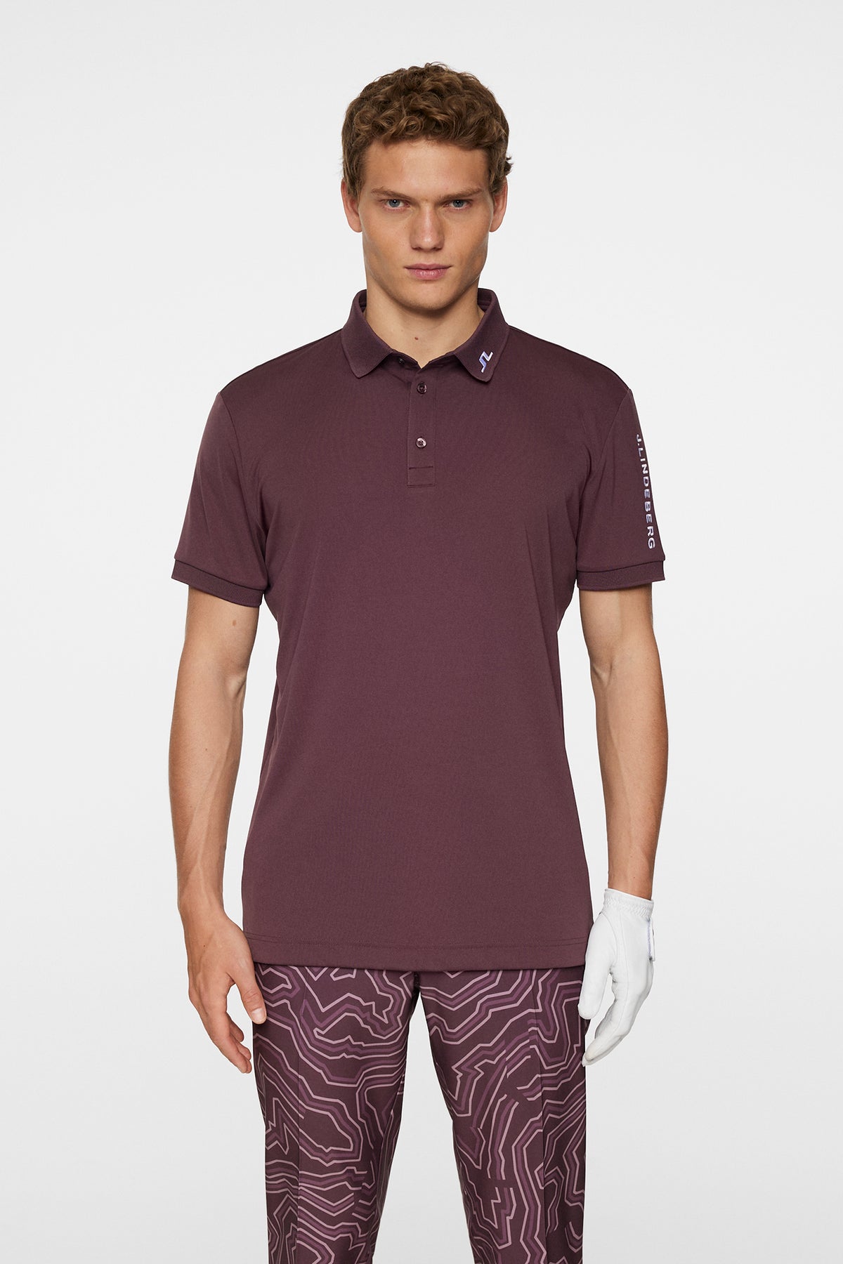 Tour Tech Polo in Huckleberry by J.Lindeberg