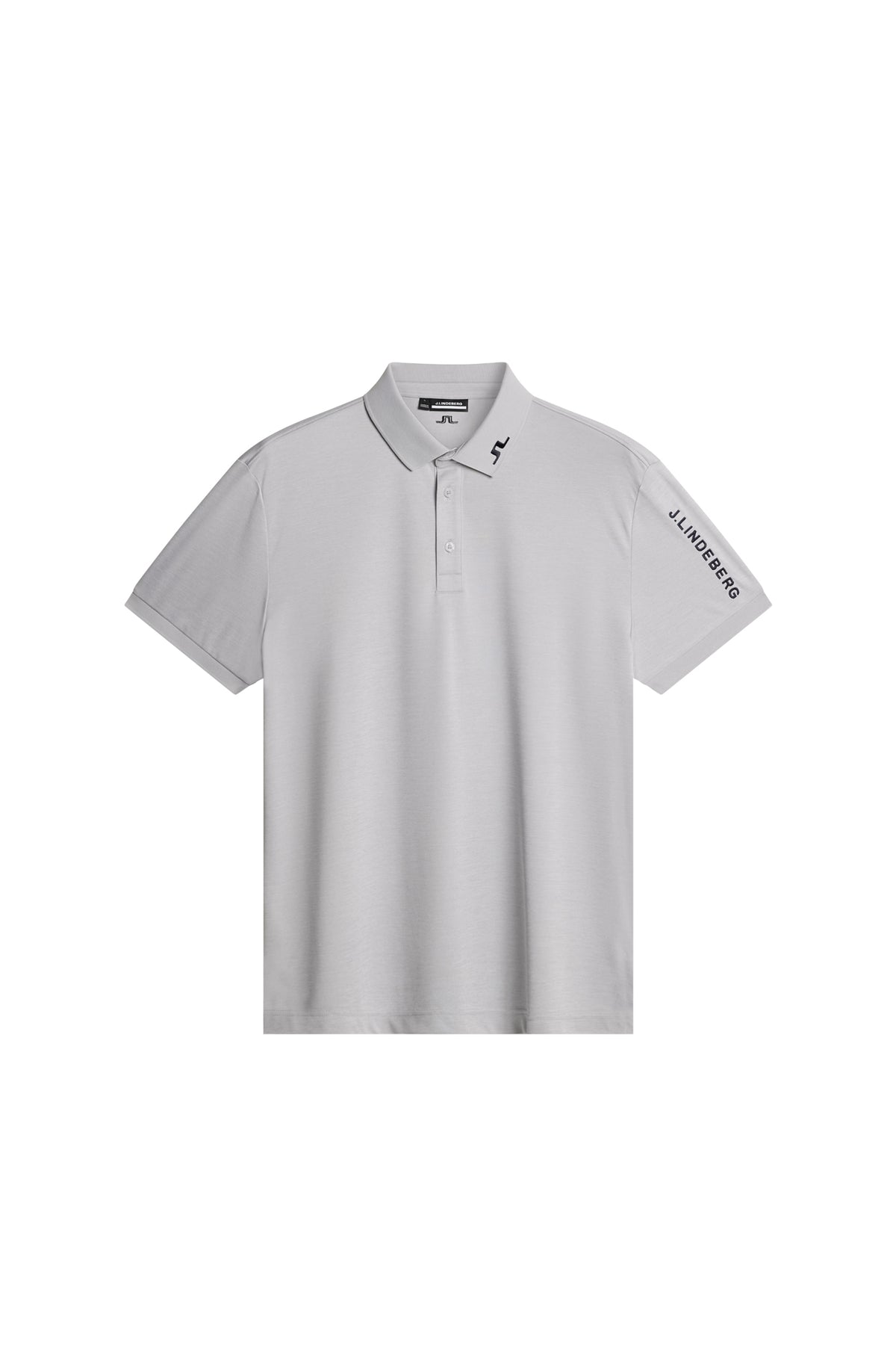 Tour Tech Polo in Light Grey Melange by J.Lindeberg