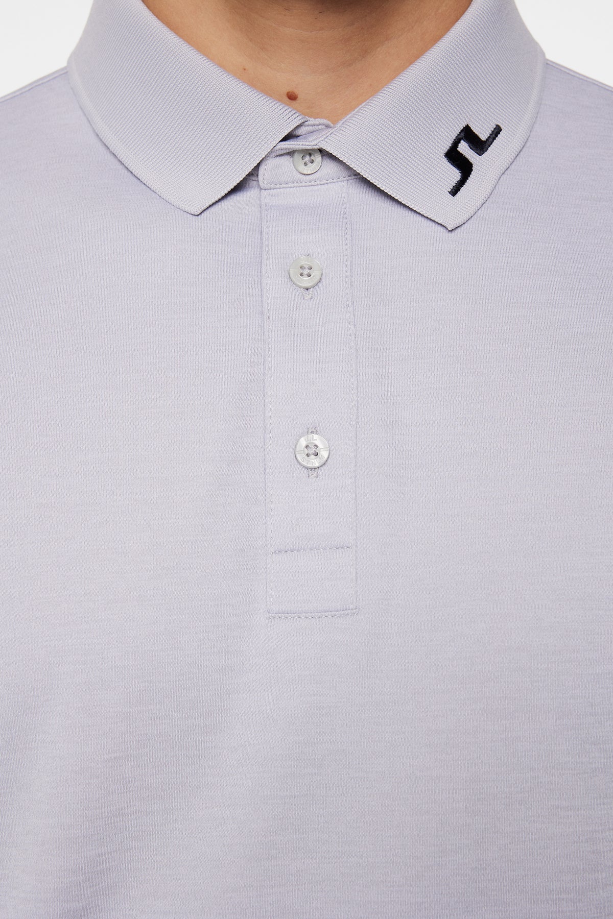 Tour Tech Polo in Light Grey Melange by J.Lindeberg