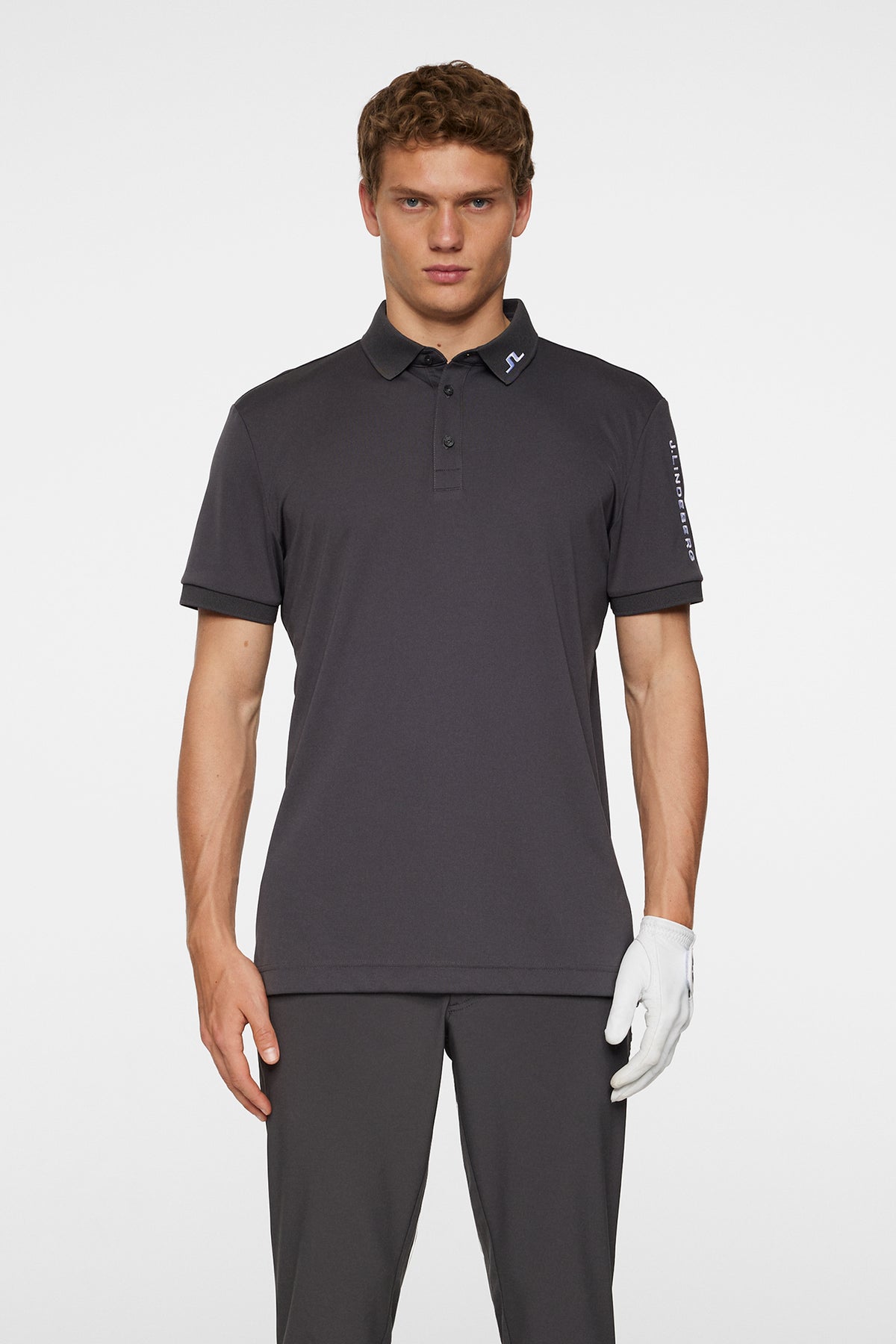 Tour Tech Polo in Asphalt by J.Lindeberg