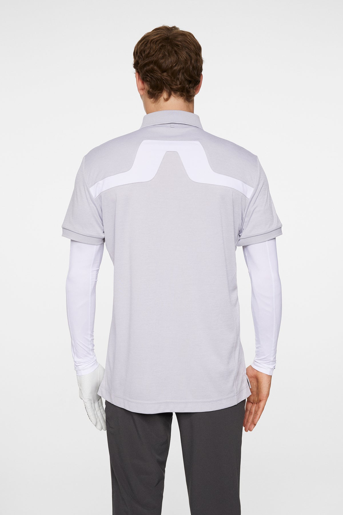 KV Polo in Light Grey Melange by J.Lindeberg