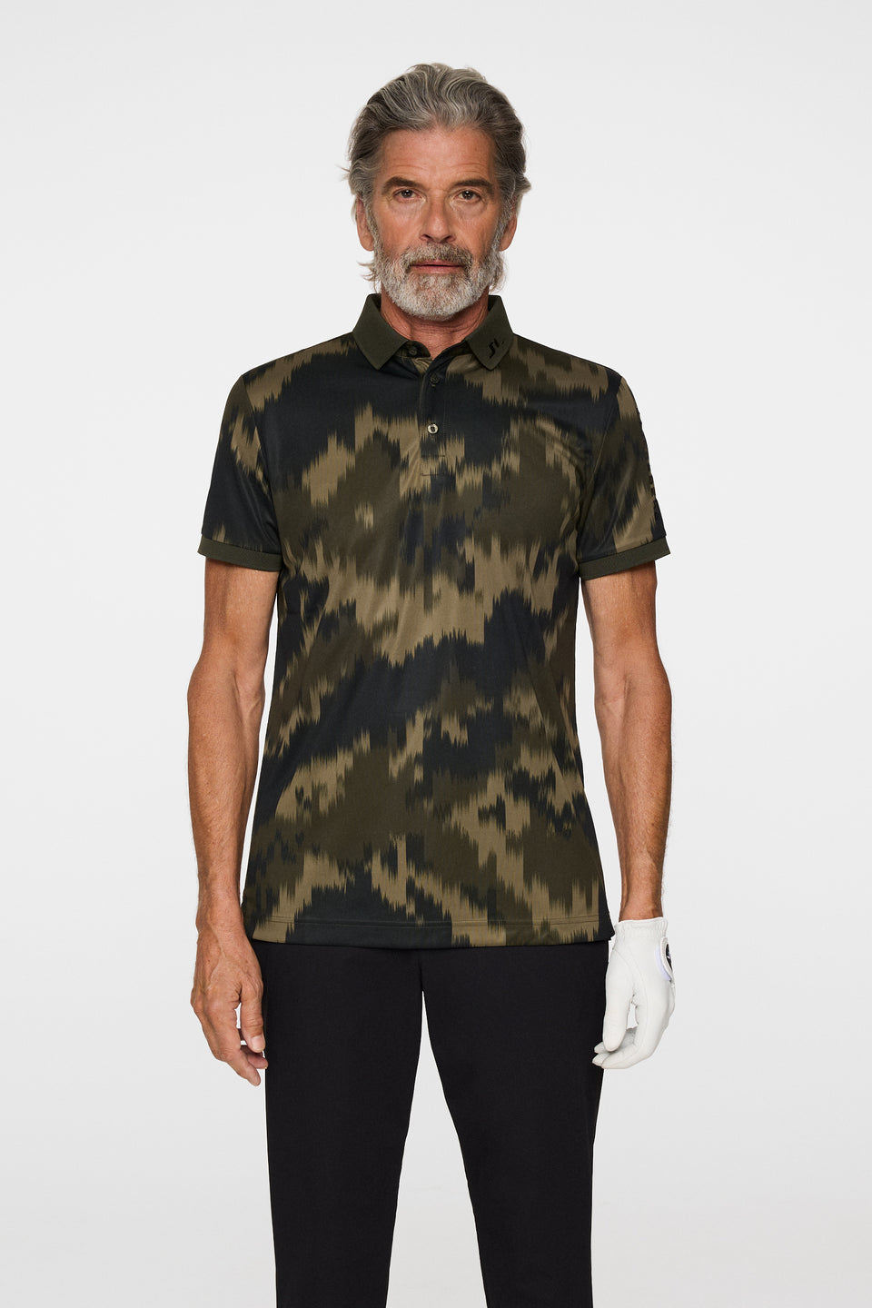 Tour Tech Print Polo / Warp Forest L