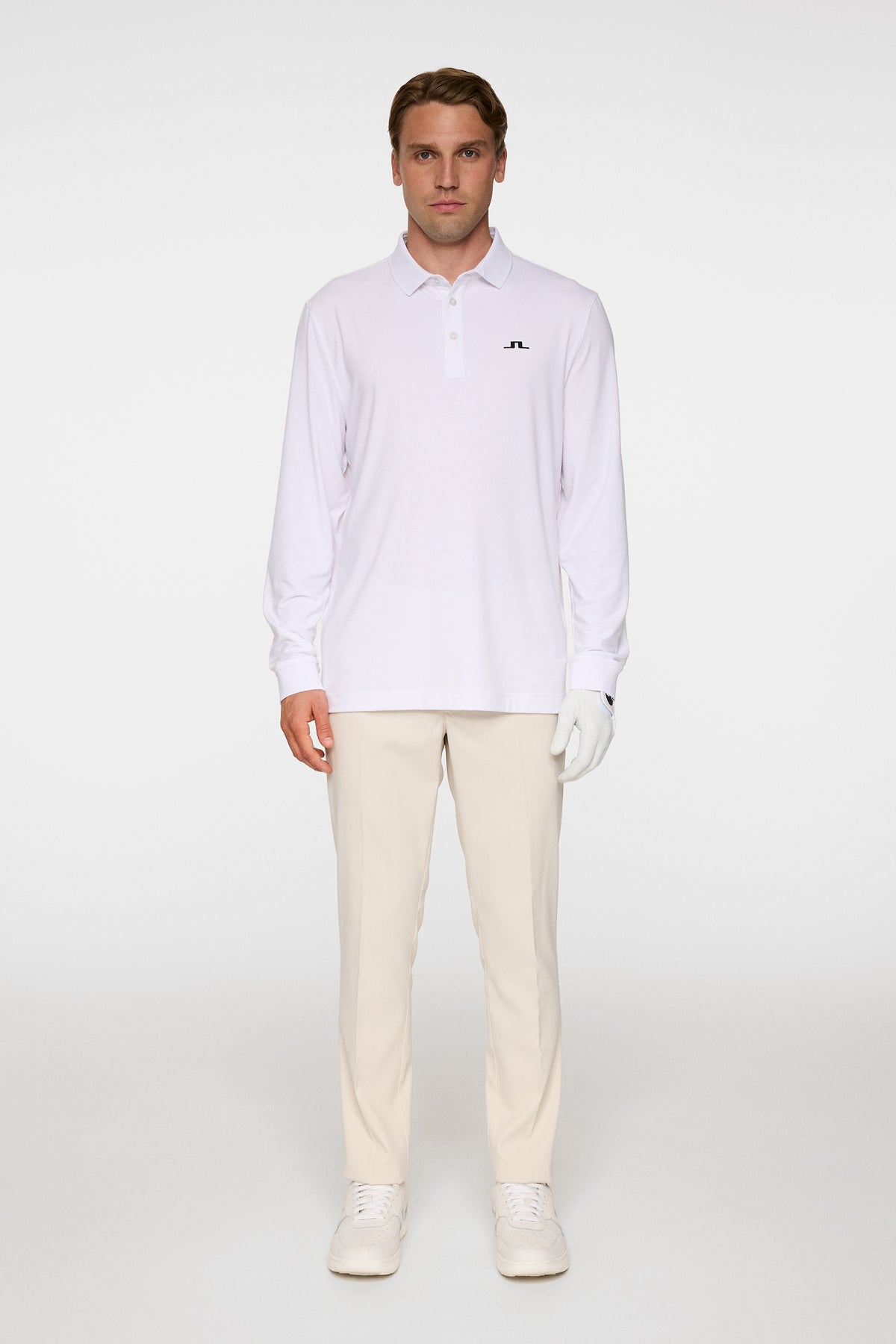 Florian LS Polo in White by J.Lindeberg