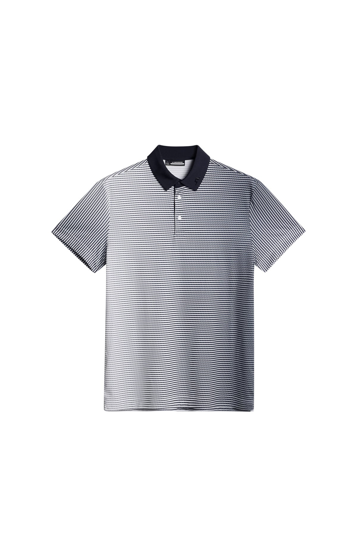 Marvin Stripe Polo in White by J.Lindeberg