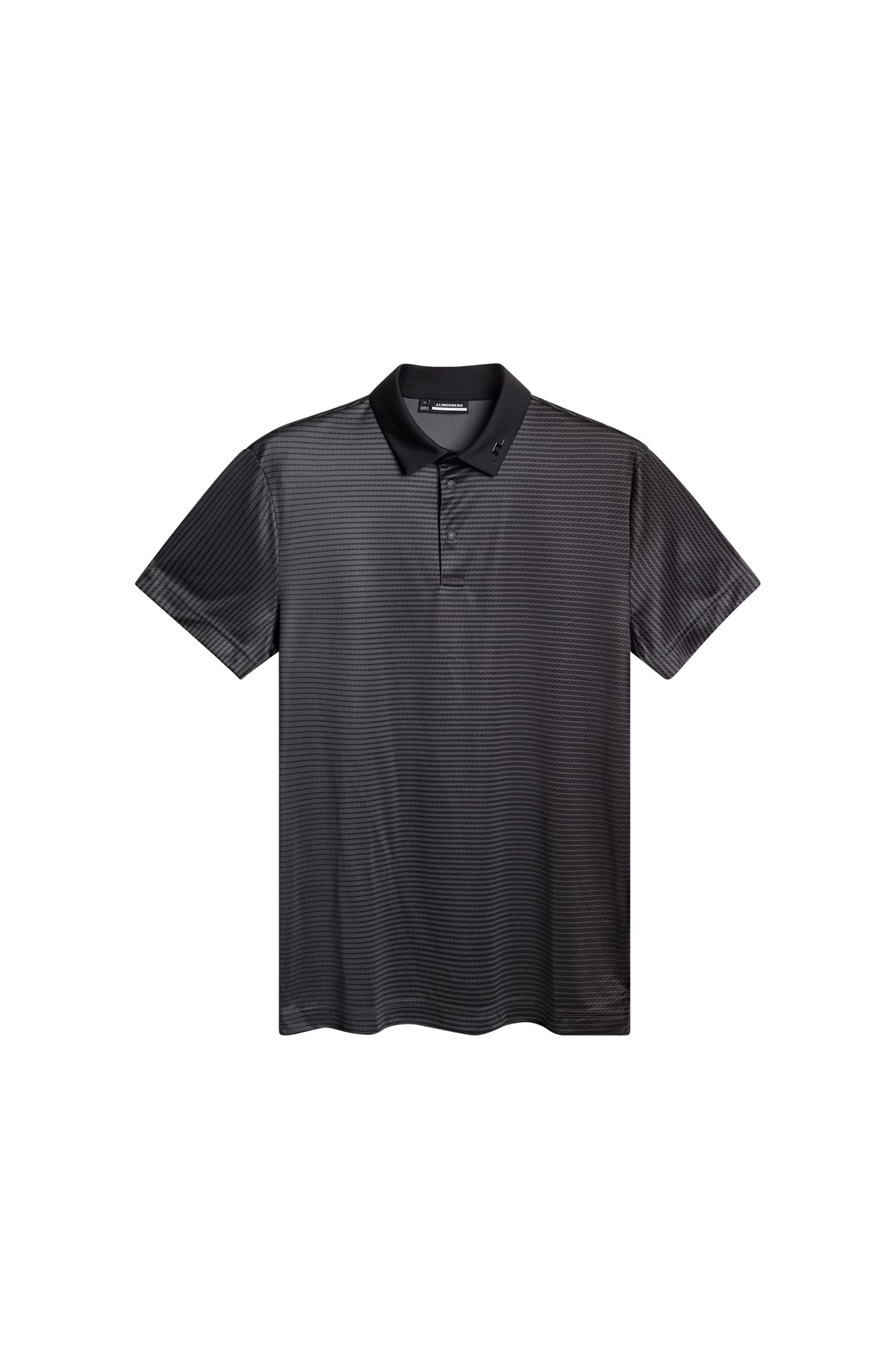 Marvin Stripe Polo in Asphalt by J.Lindeberg