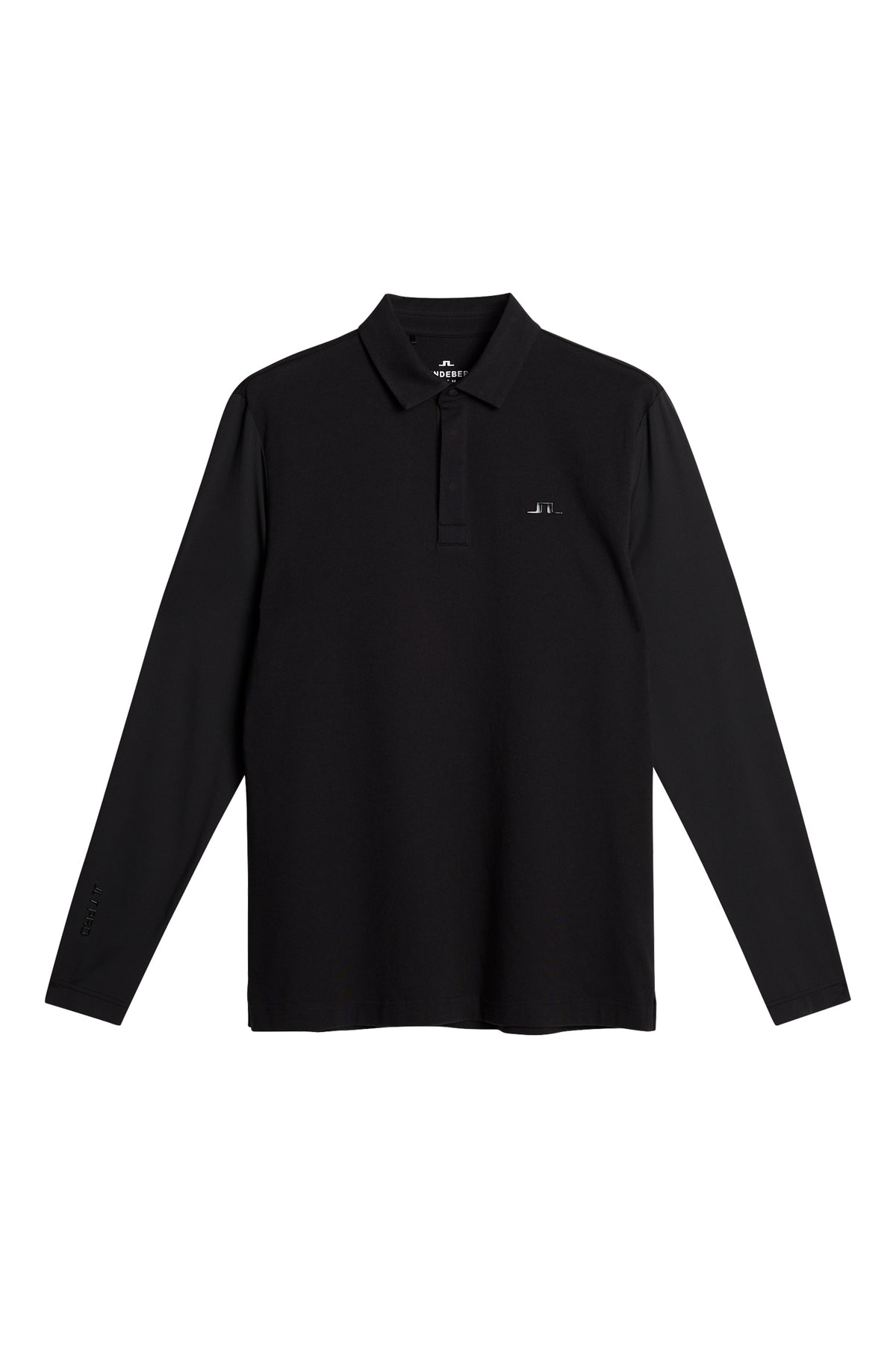 Sean Hybrid LS Polo in Black by J.Lindeberg