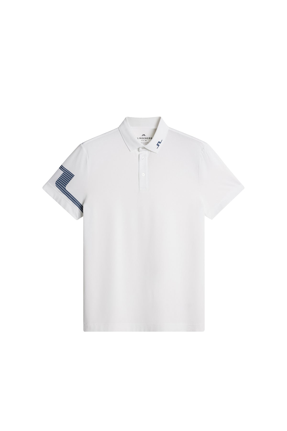 Heath Strike Polo in White by J.Lindeberg