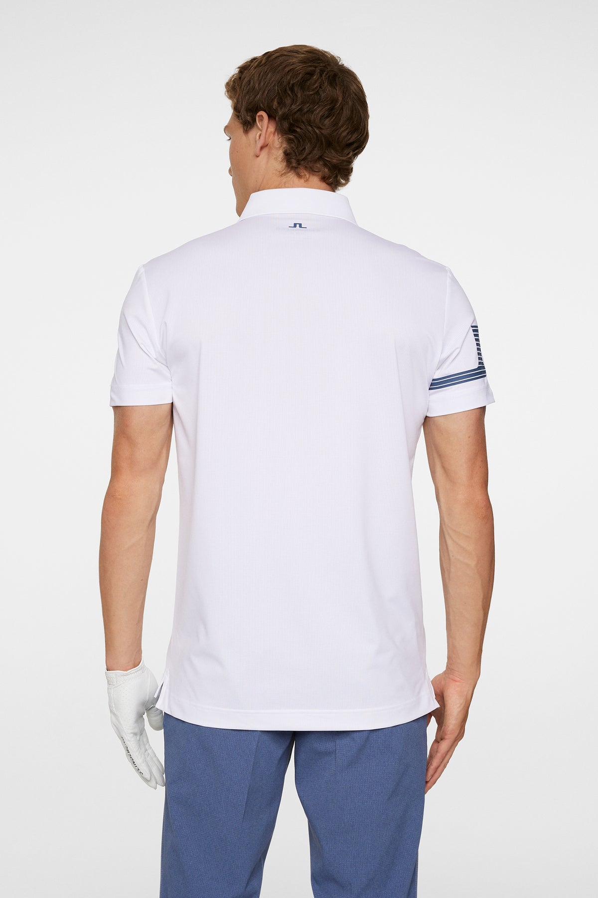 Heath Strike Polo in White by J.Lindeberg