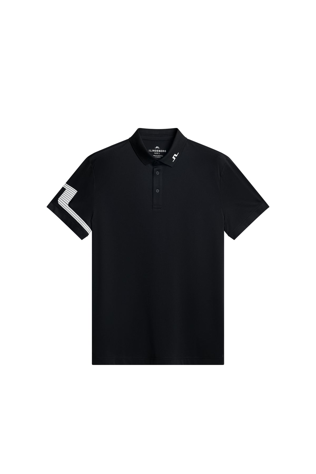 Heath Strike Polo in Black by J.Lindeberg