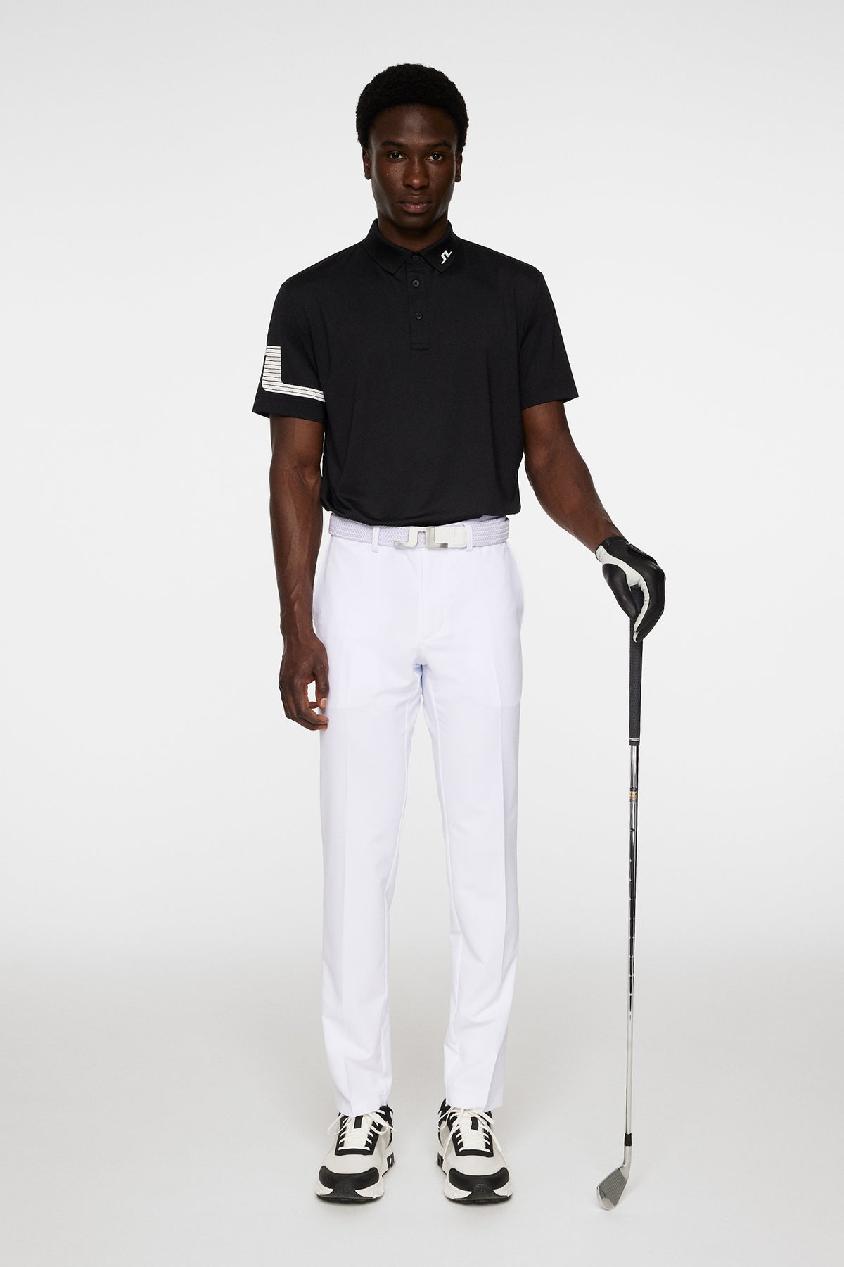 Heath Strike Polo in Black by J.Lindeberg