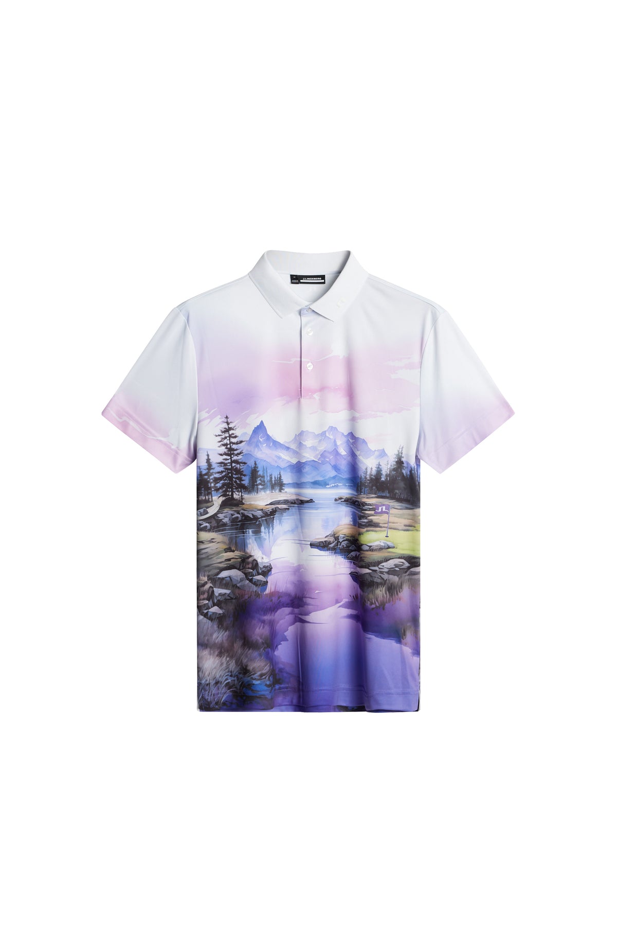 Samuel Polo in Landscape Watercolor purple L by J.Lindeberg