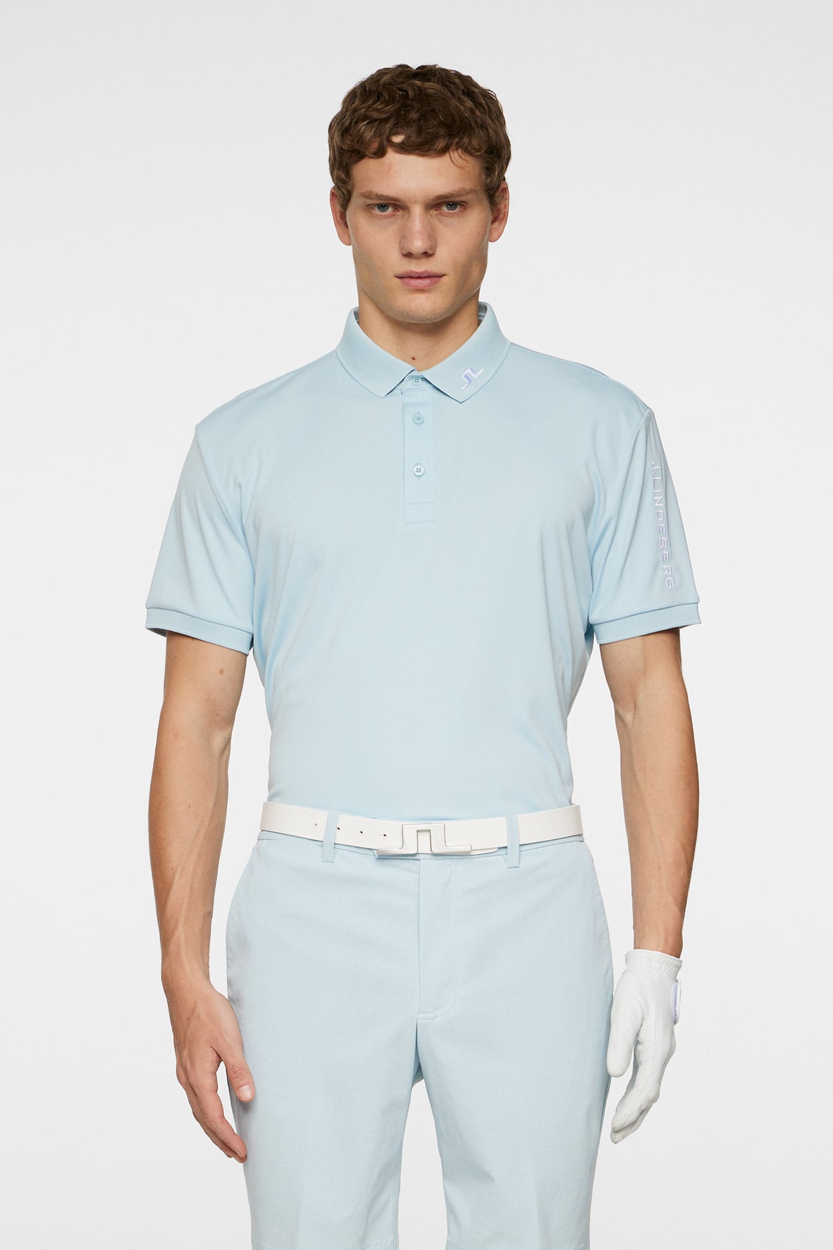 Tour Tech Polo in Winter Sky by J.Lindeberg
