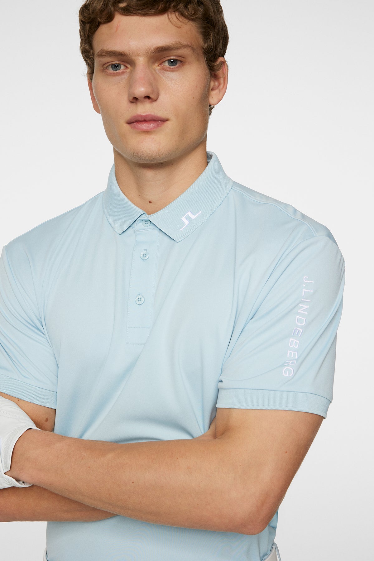 Tour Tech Polo in Winter Sky by J.Lindeberg