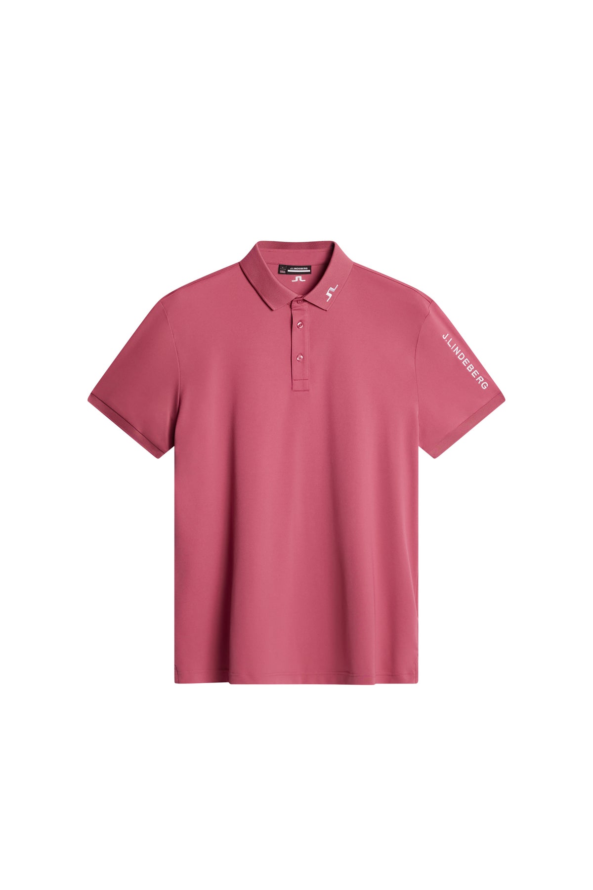 Tour Tech Polo in Rose Wine by J.Lindeberg