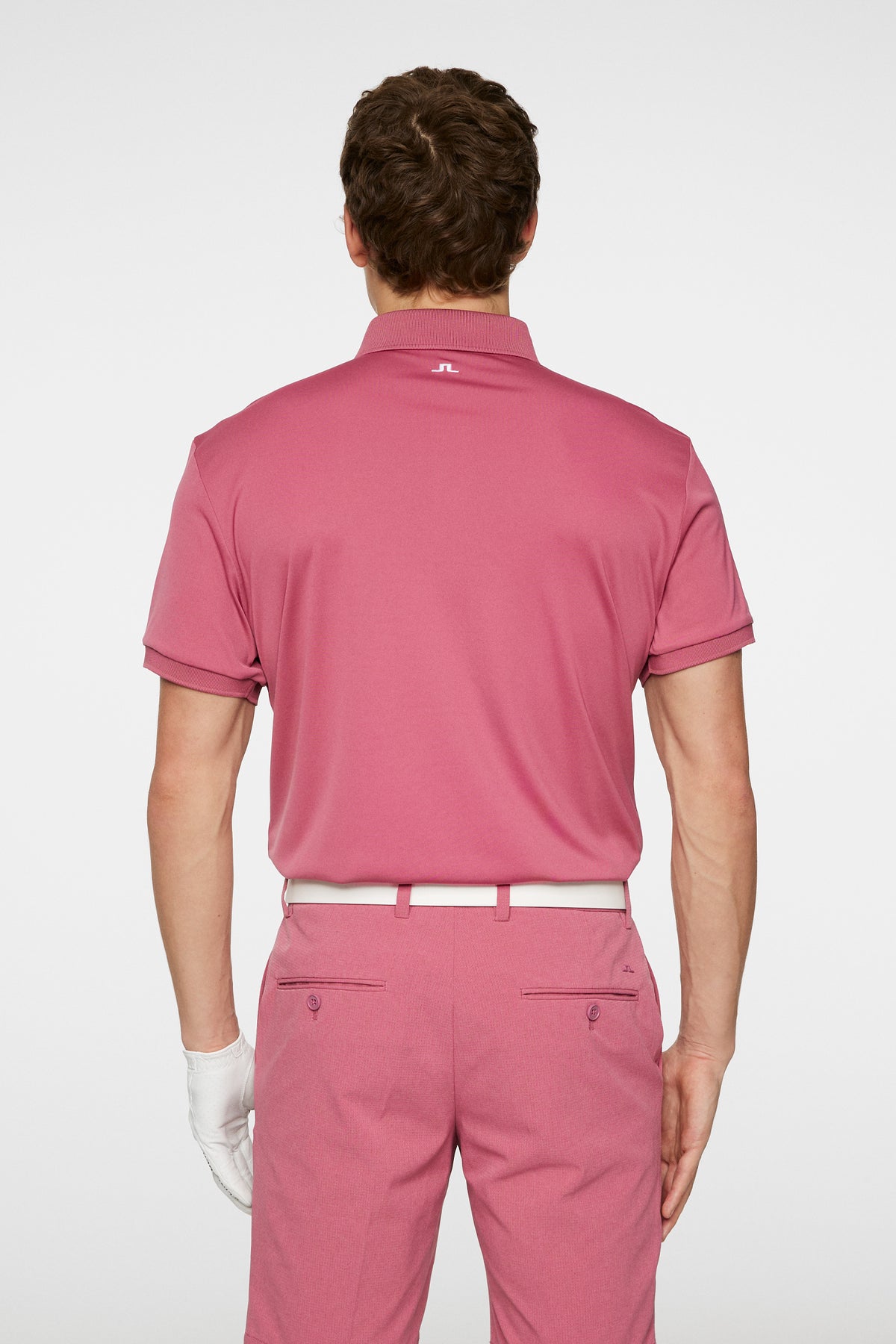 Tour Tech Polo in Rose Wine by J.Lindeberg
