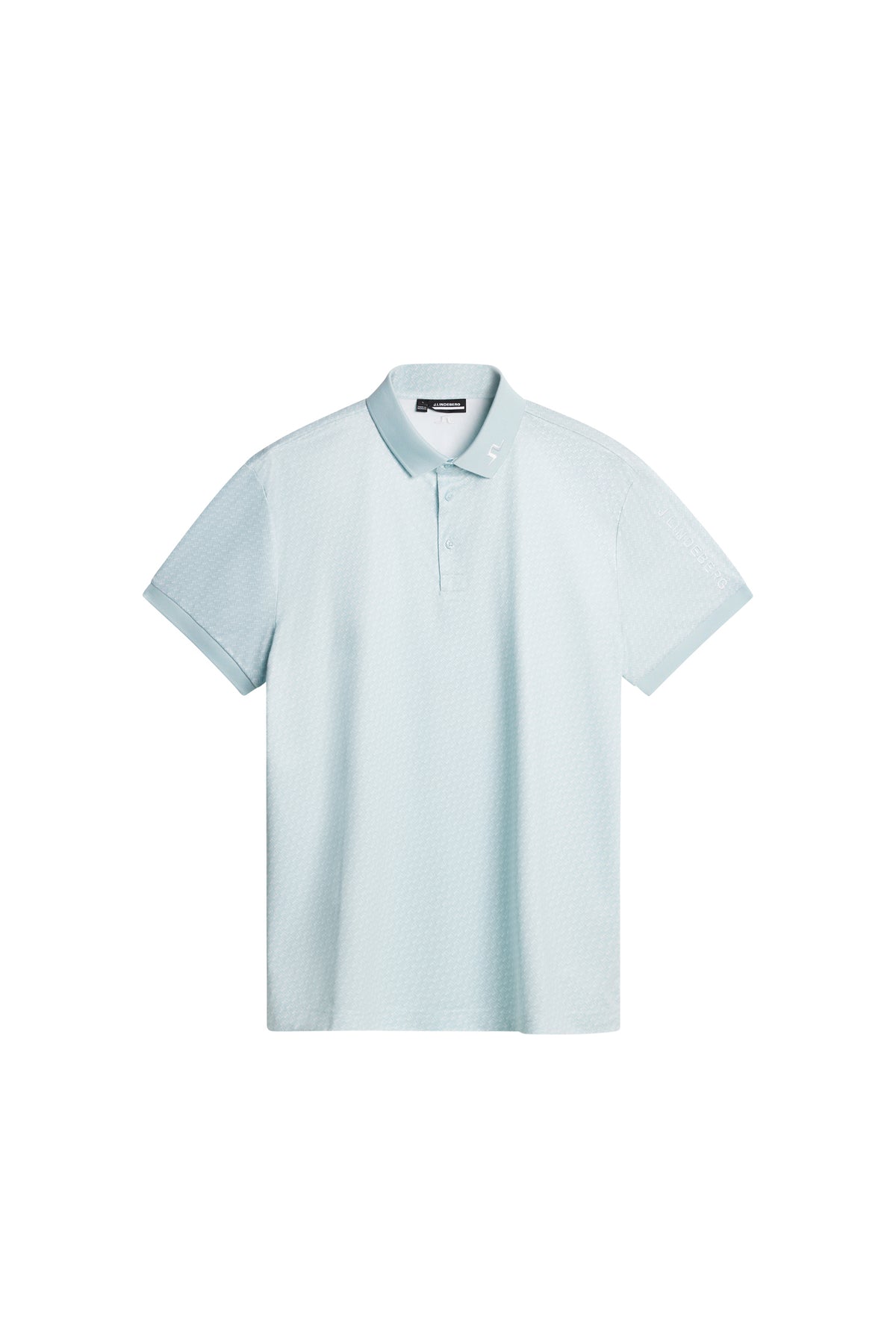 Tour Tech Print Polo in Shadow Bridge Winter Sky S by J.Lindeberg