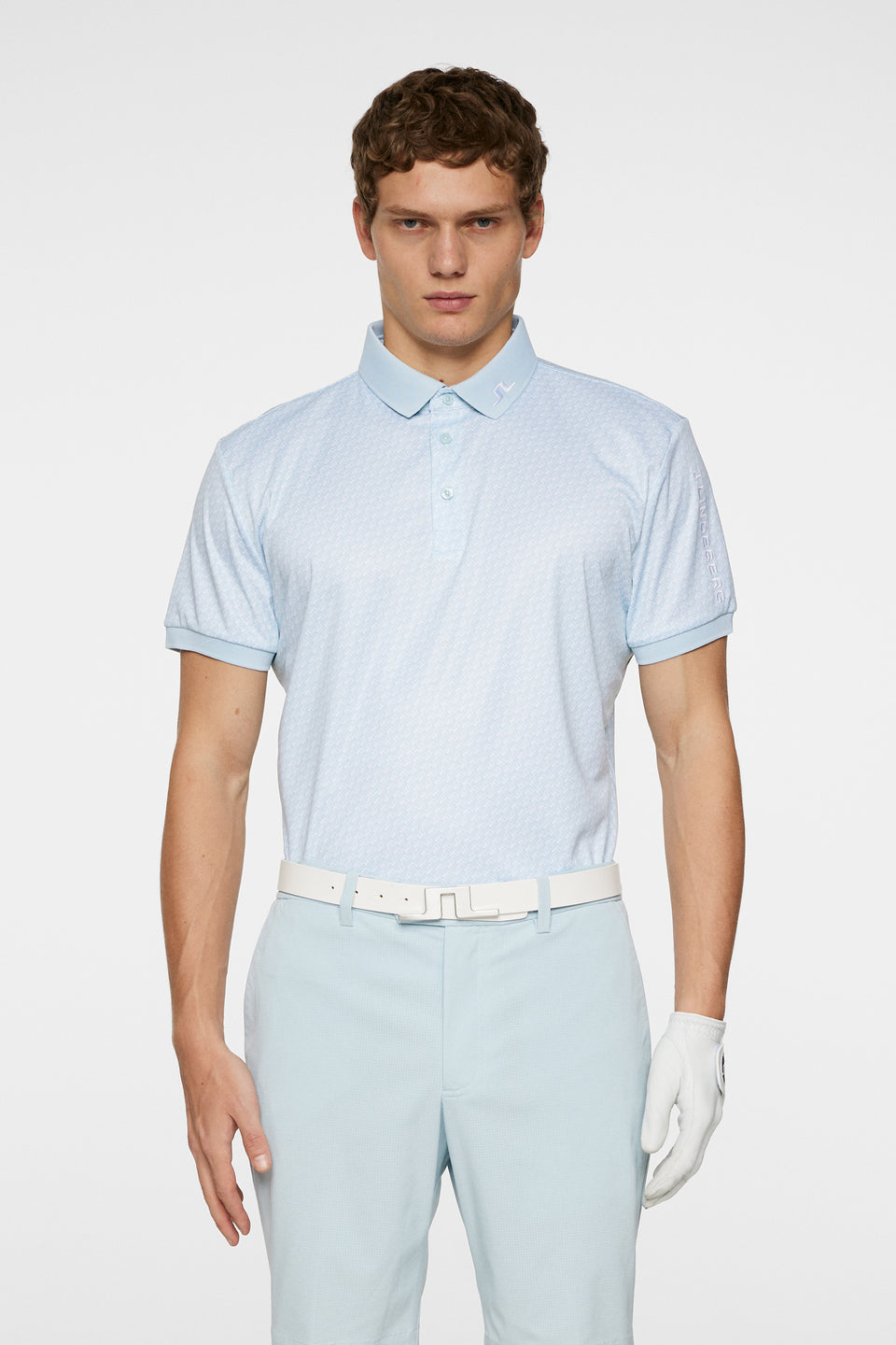 Tour Tech Print Polo / Shadow Bridge Winter Sky S