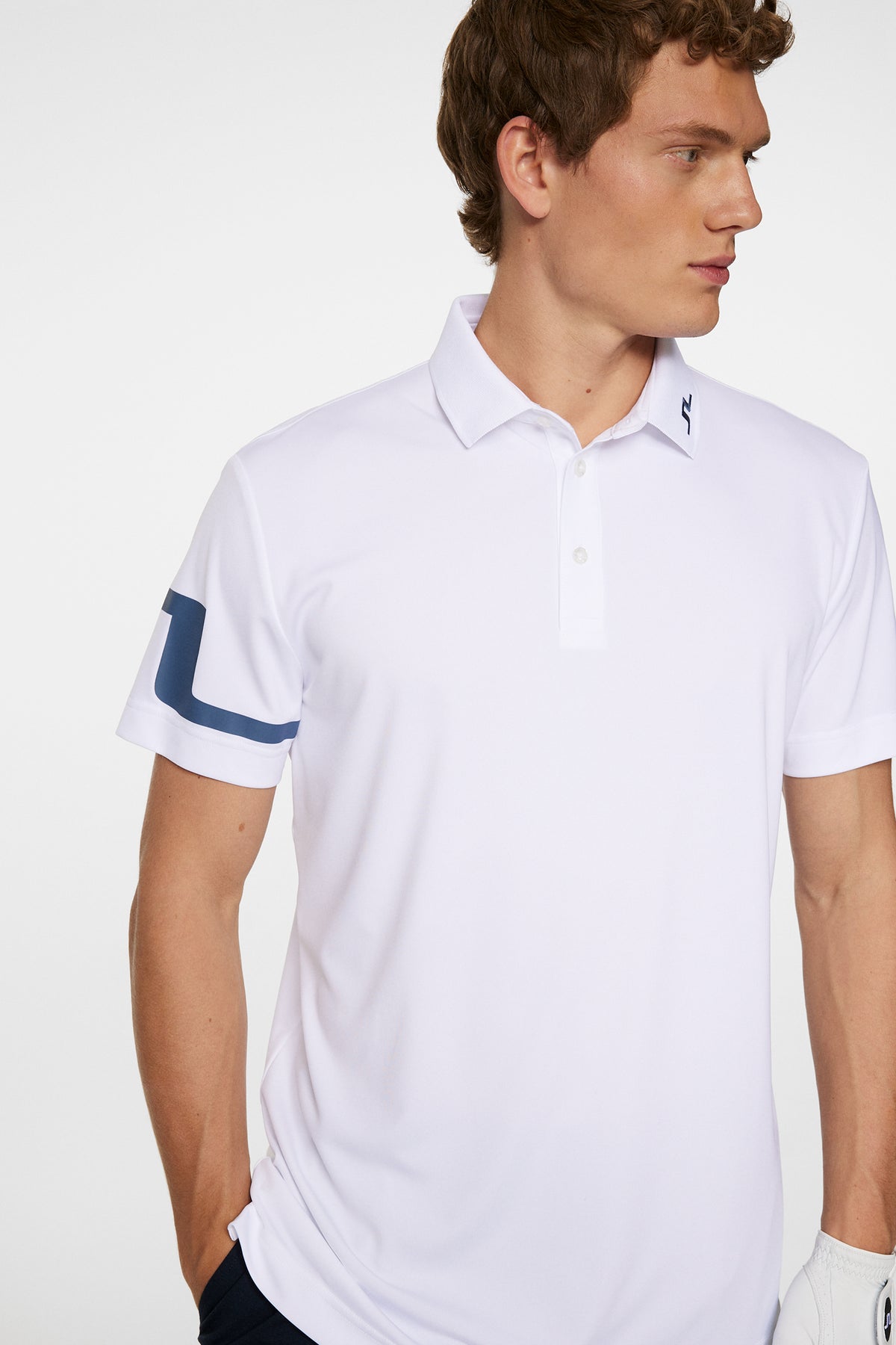 Heath Polo in White by J.Lindeberg