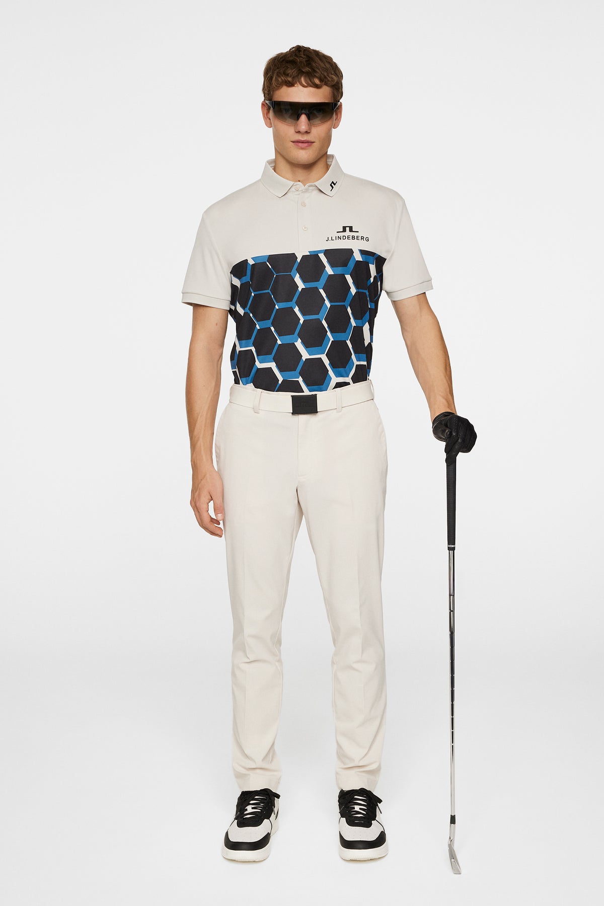 Jeffrey Tour Polo in Causeway Blue by J.Lindeberg