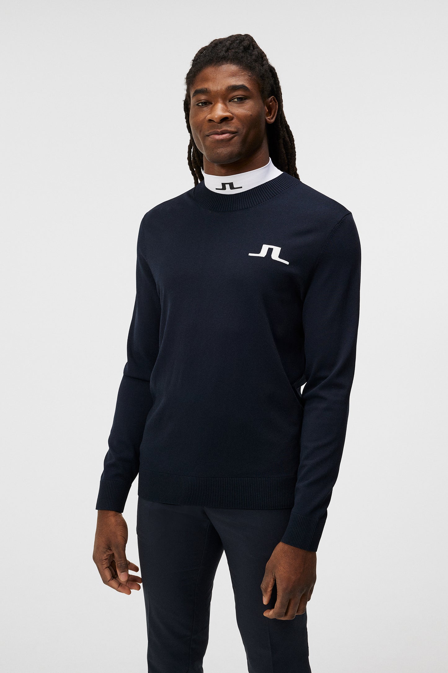 Gus Knitted Sweater in JL Navy by J.Lindeberg