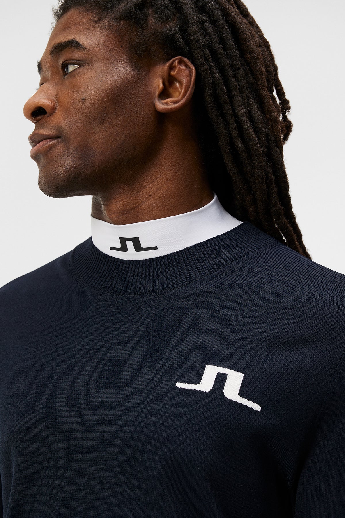 Gus Knitted Sweater in JL Navy by J.Lindeberg