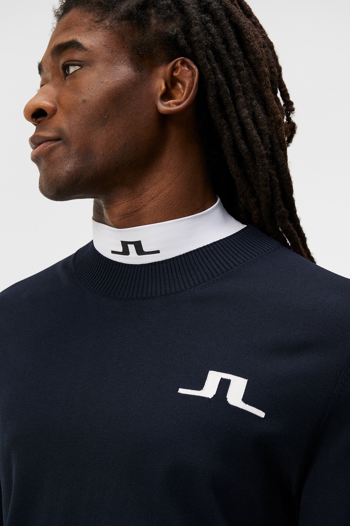 Gus Knitted Sweater in JL Navy by J.Lindeberg