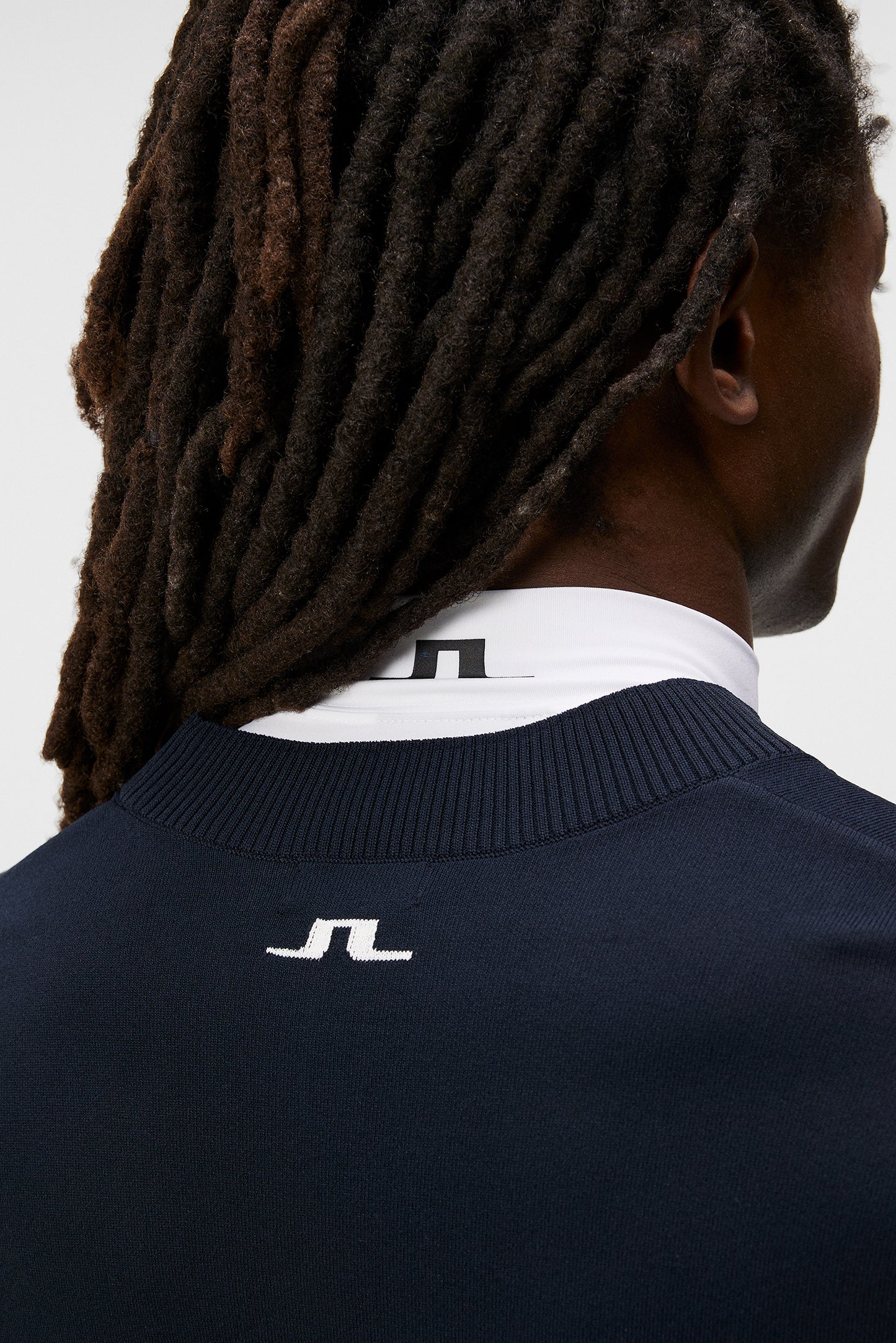 Gus Knitted Sweater in JL Navy by J.Lindeberg