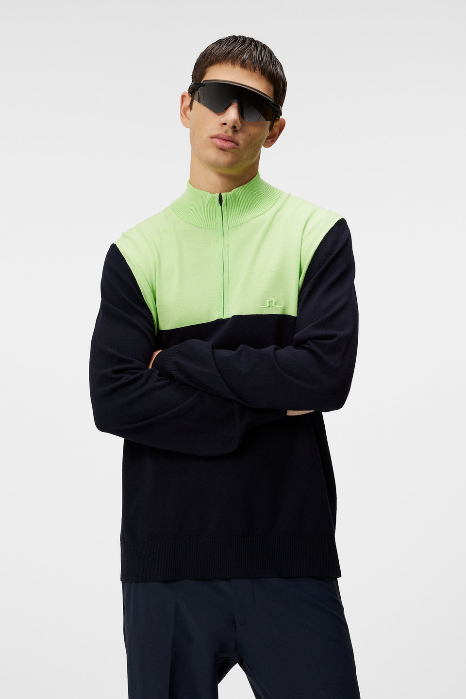 Jeff Knitted Sweater / JL Navy