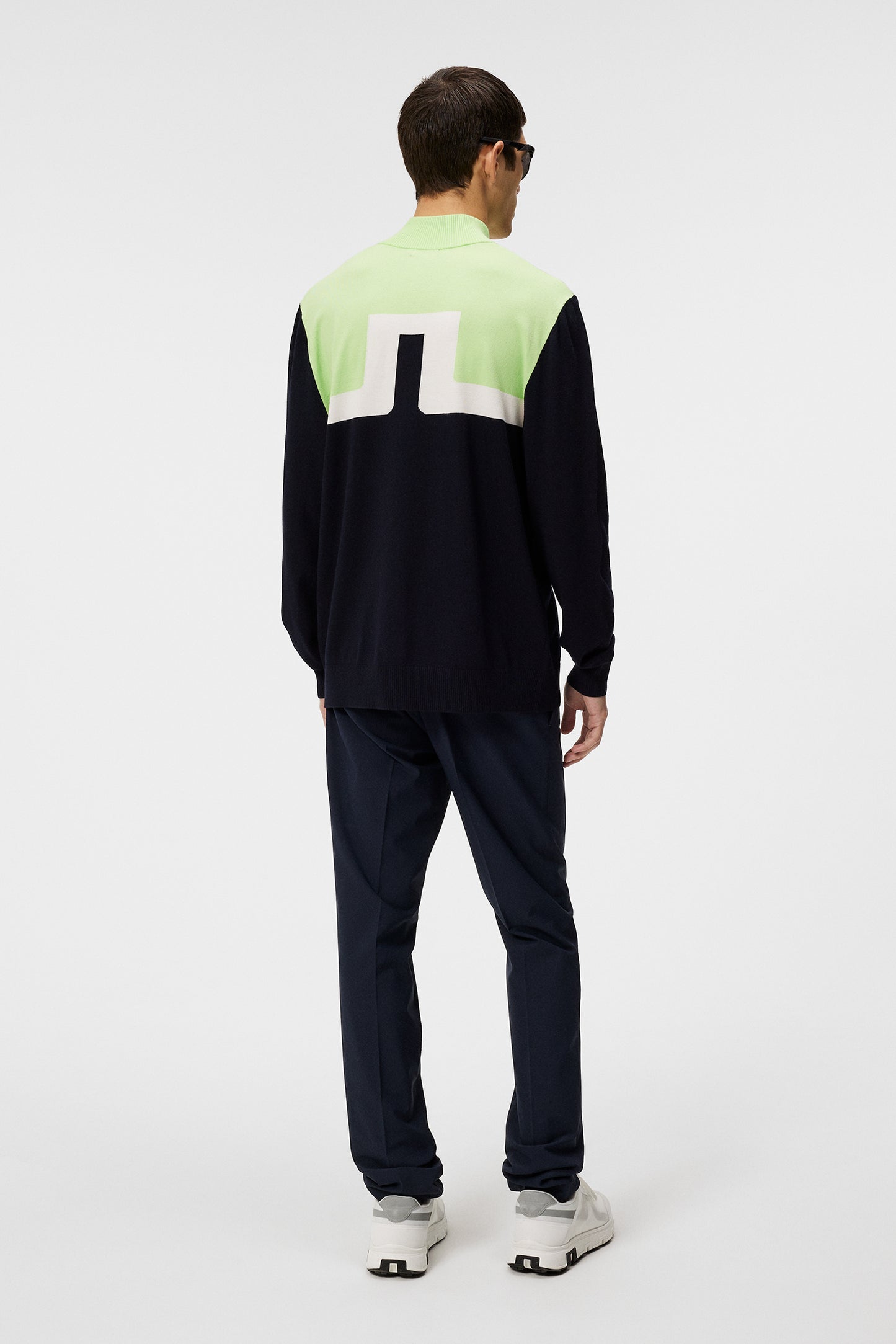 Jeff Knitted Sweater in JL Navy by J.Lindeberg