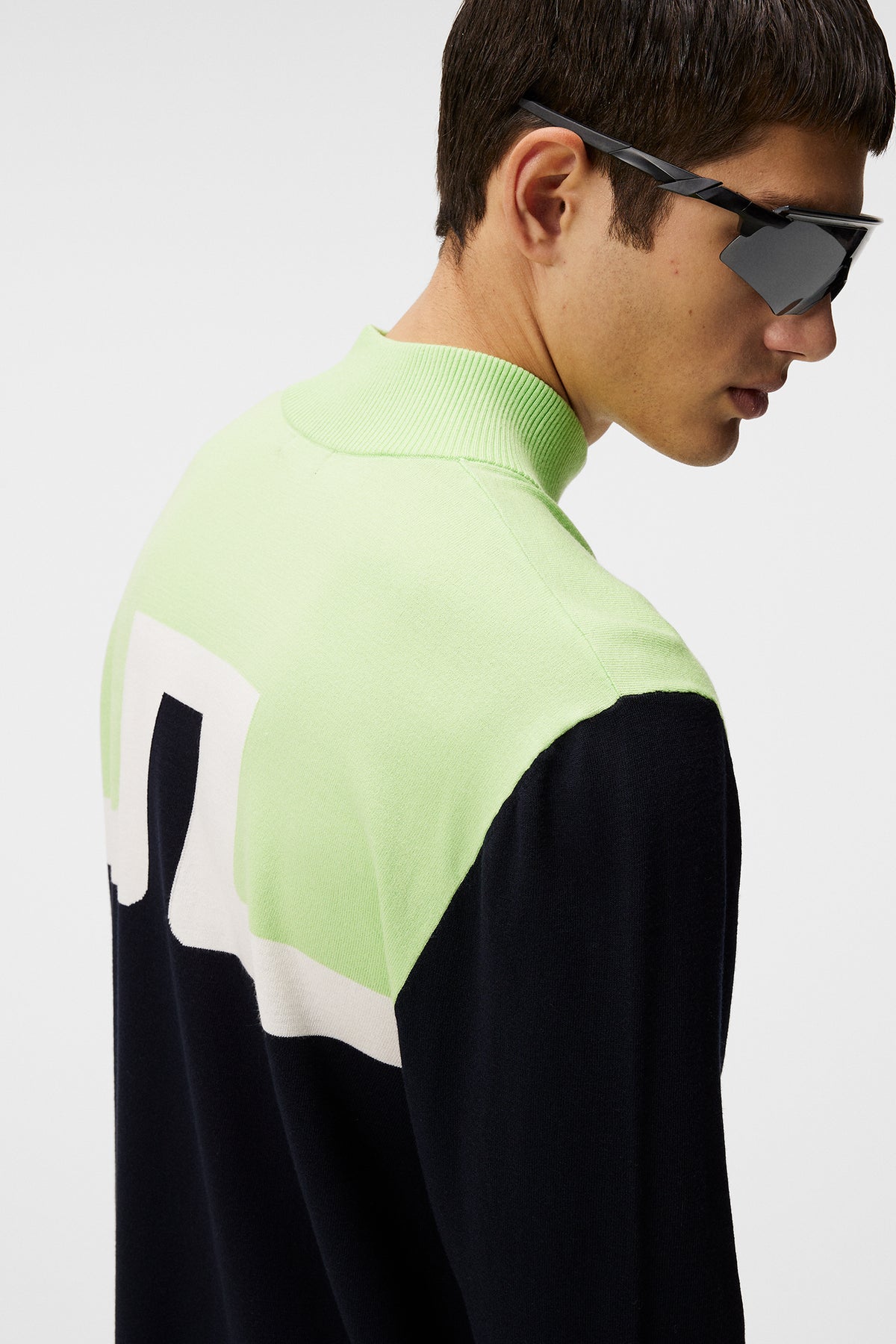 Jeff Knitted Sweater in JL Navy by J.Lindeberg