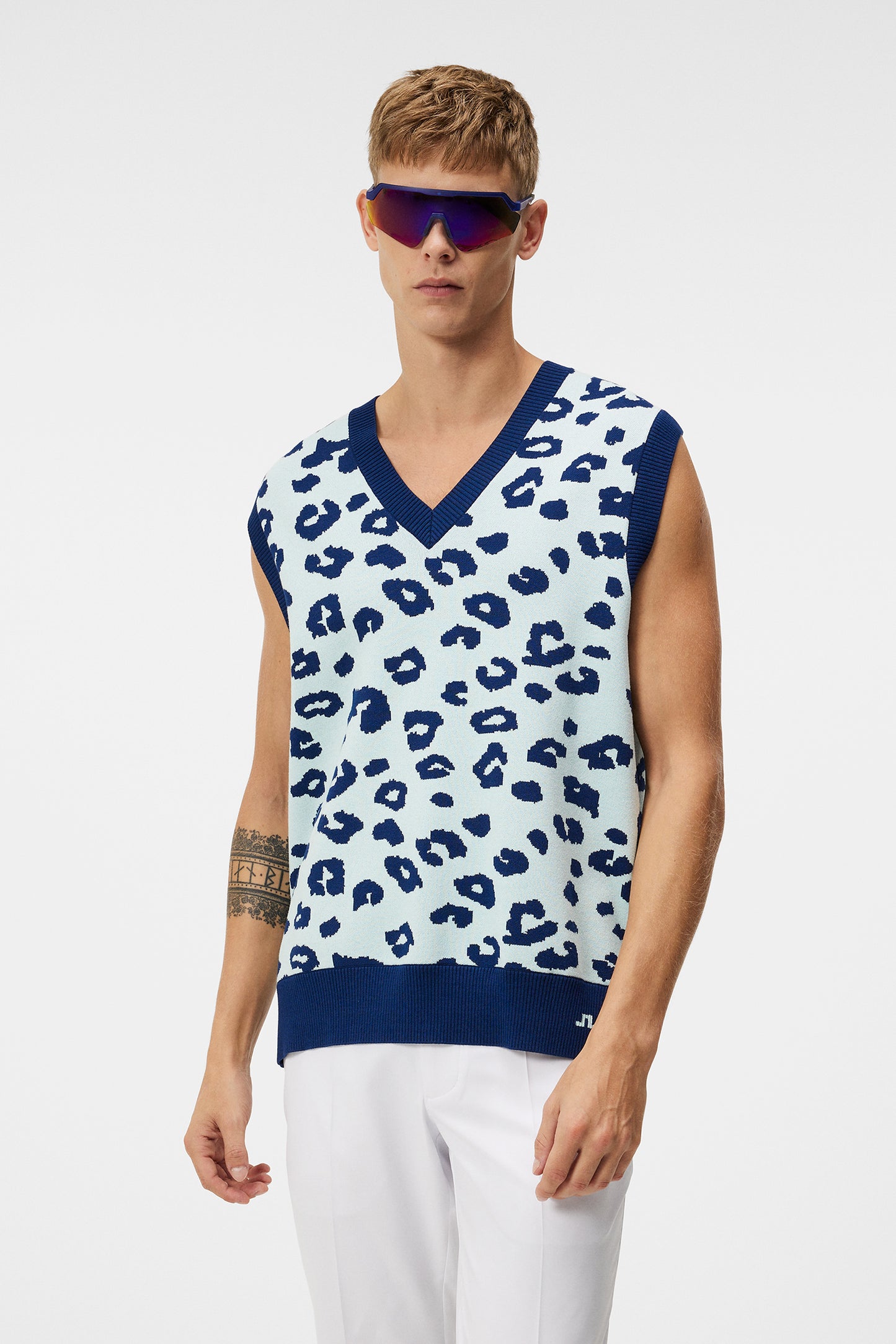 Elian Knitted Vest in Savanna Spa Retreat by J.Lindeberg