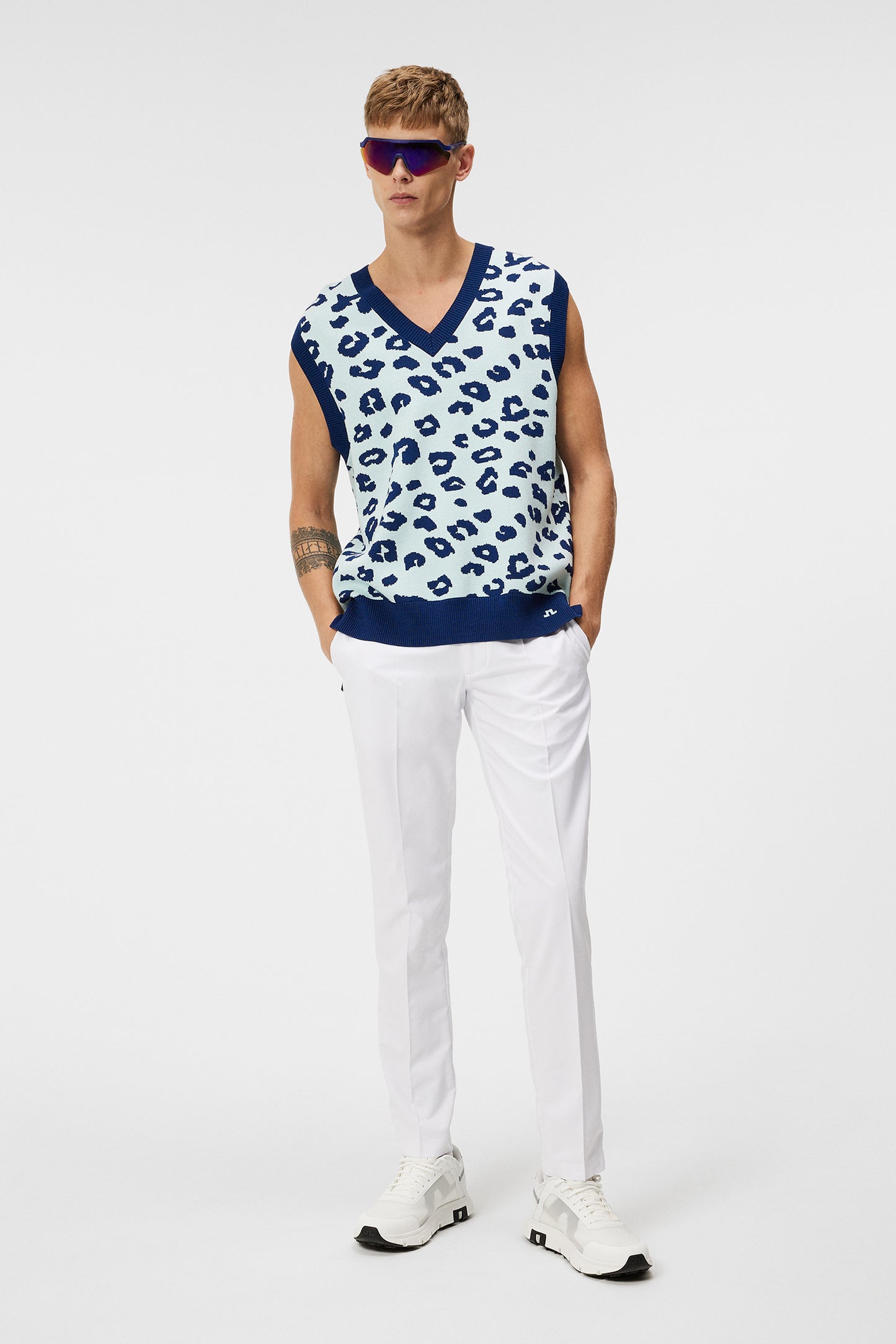 Elian Knitted Vest in Savanna Spa Retreat by J.Lindeberg
