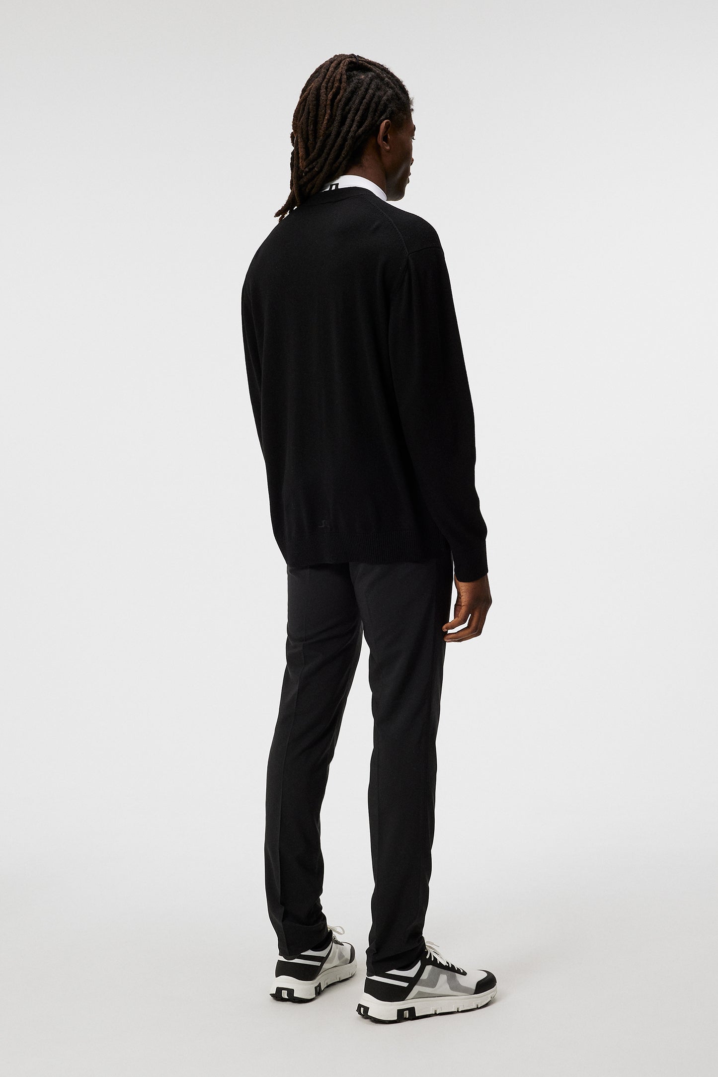 Lucas Knitted Cardigan in Black by J.Lindeberg