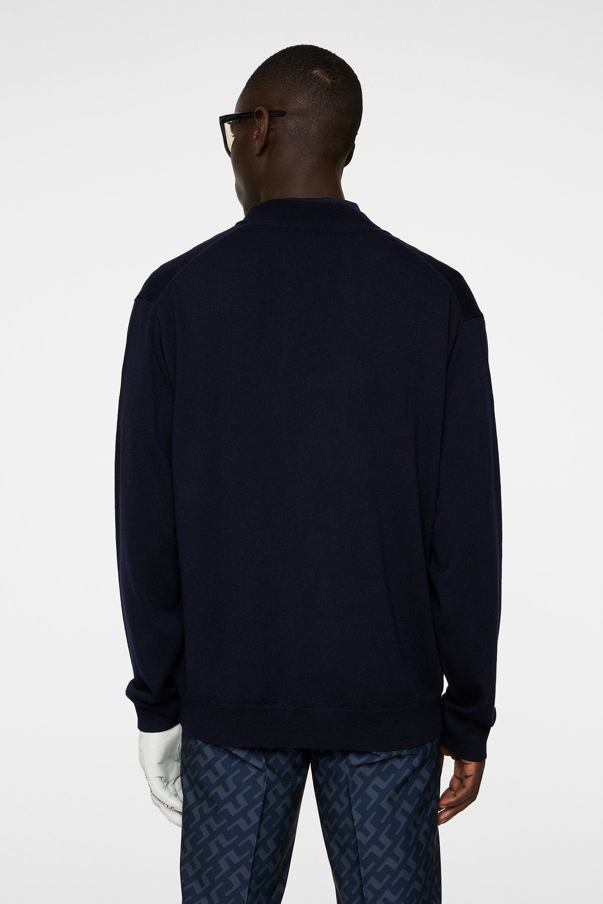Lucas Knitted Cardigan in JL Navy by J.Lindeberg