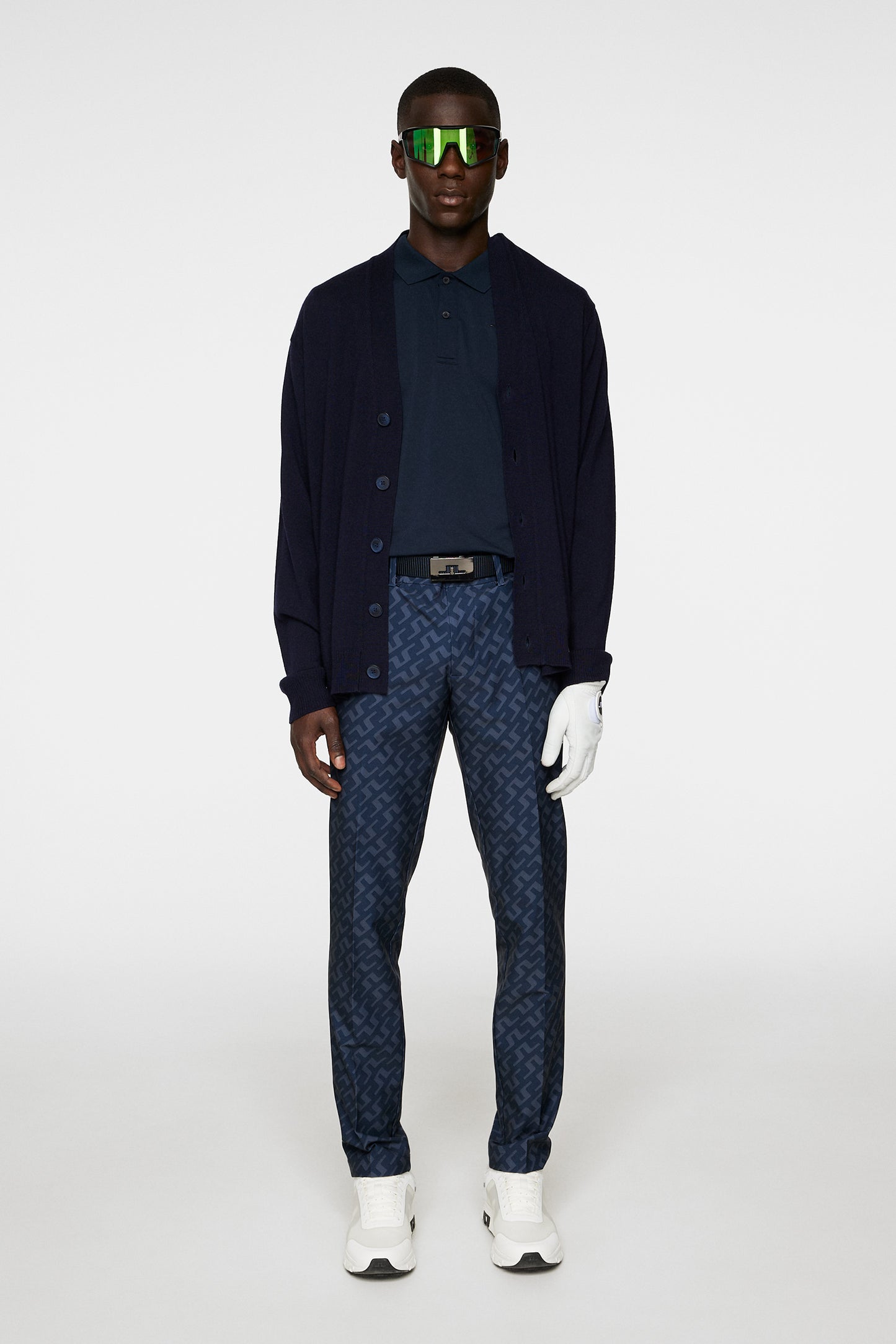 Lucas Knitted Cardigan in JL Navy by J.Lindeberg