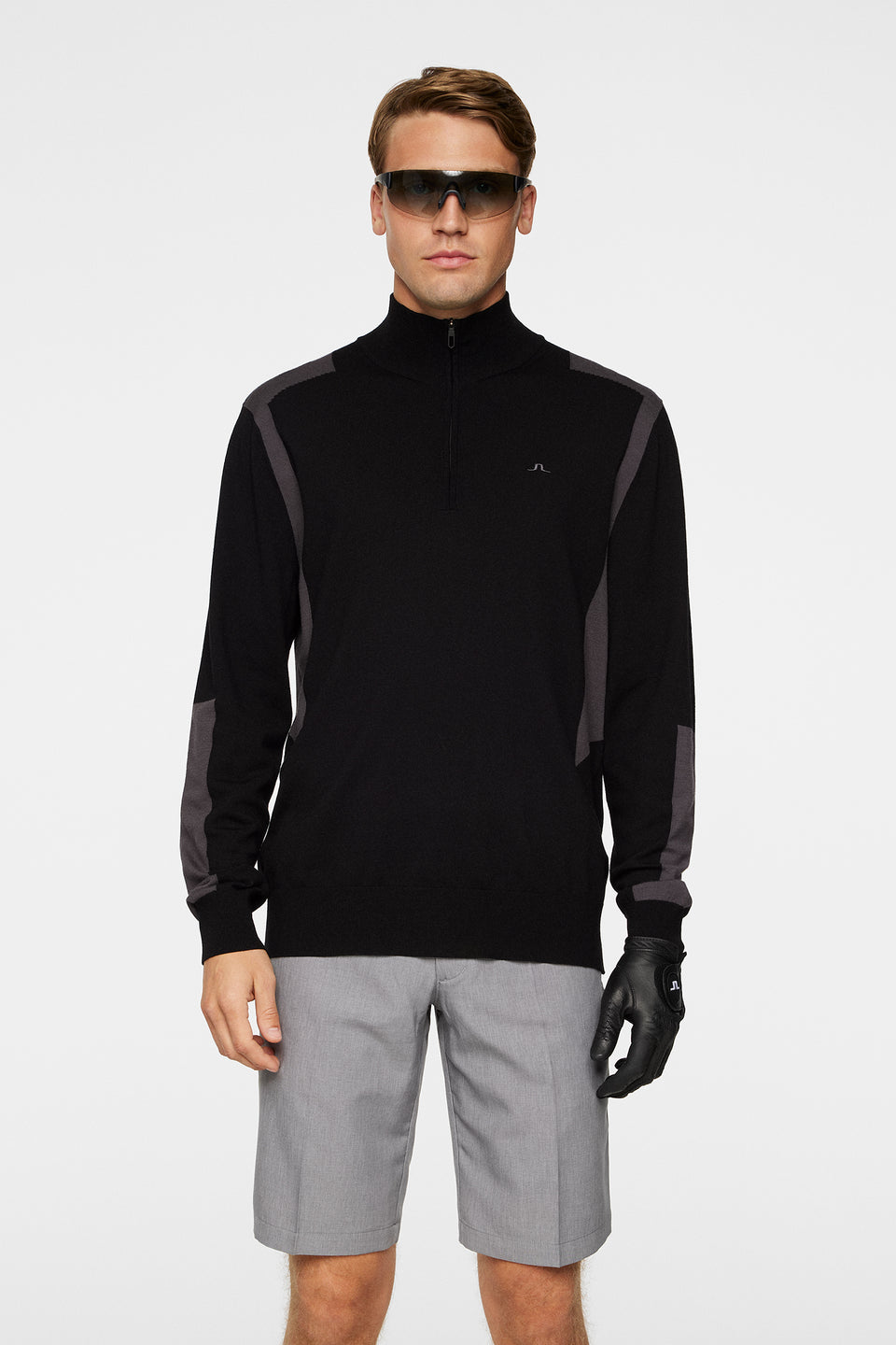 Kendrick Knitted Zip Sweater / Black