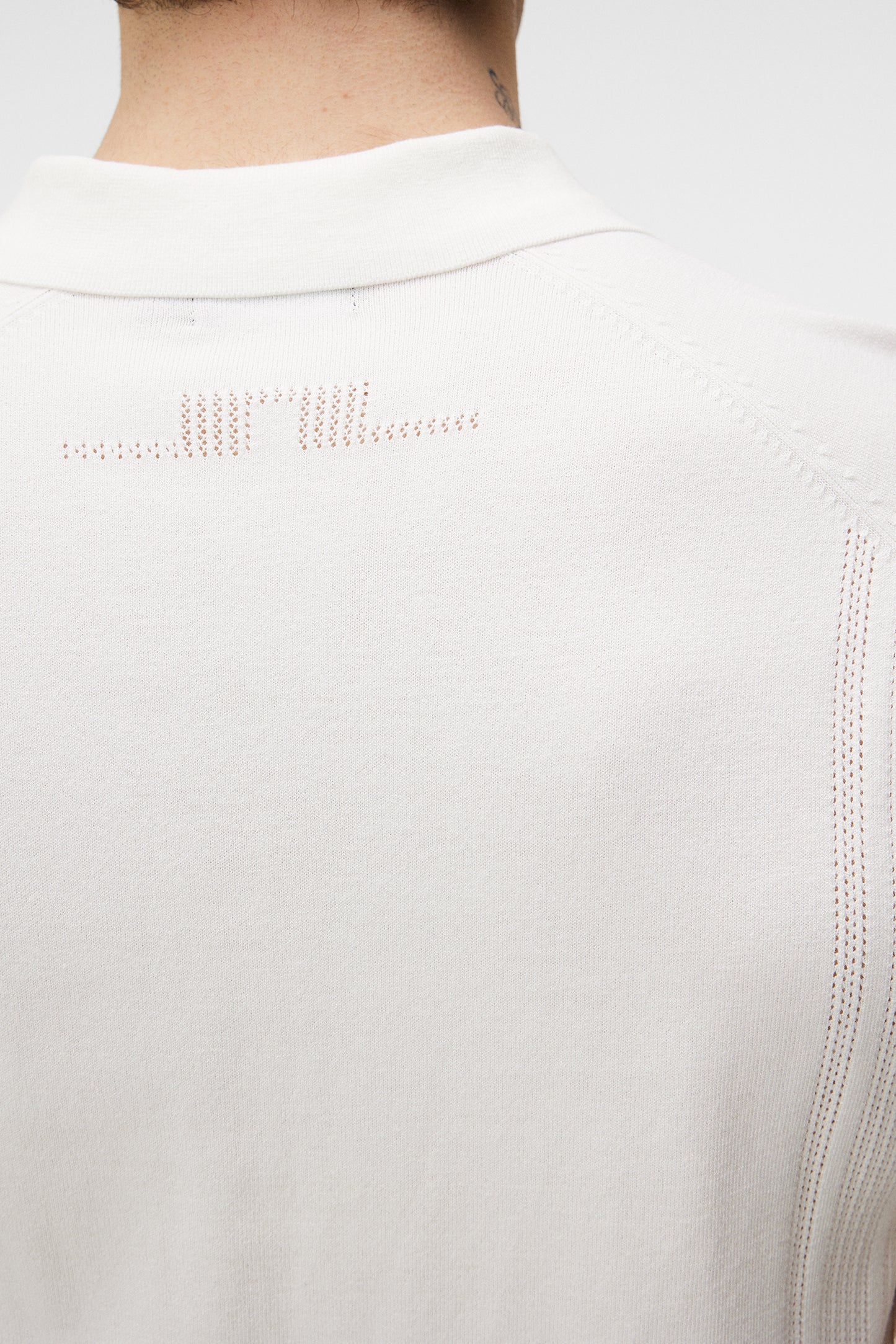 Martines Knitted Shirt in White by J.Lindeberg