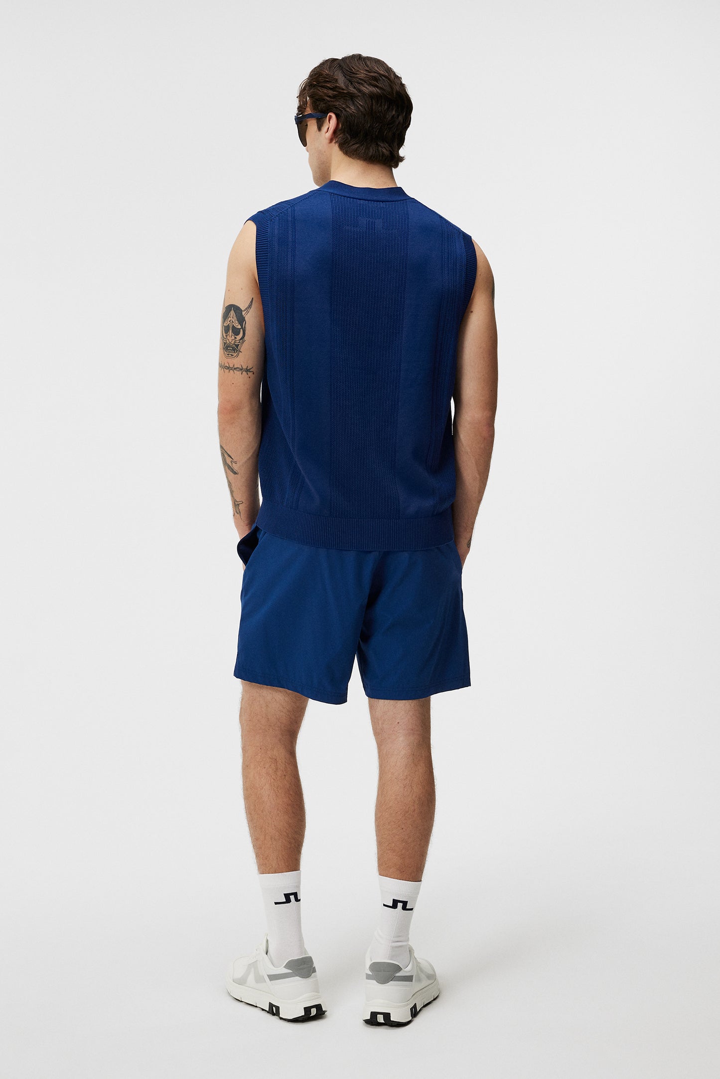 Markus Knitted Vest in Estate Blue by J.Lindeberg