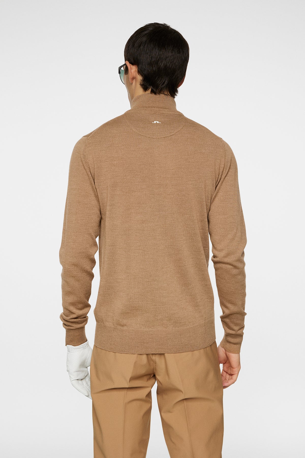 Kian Zipped Sweater in Tigers Eye by J.Lindeberg
