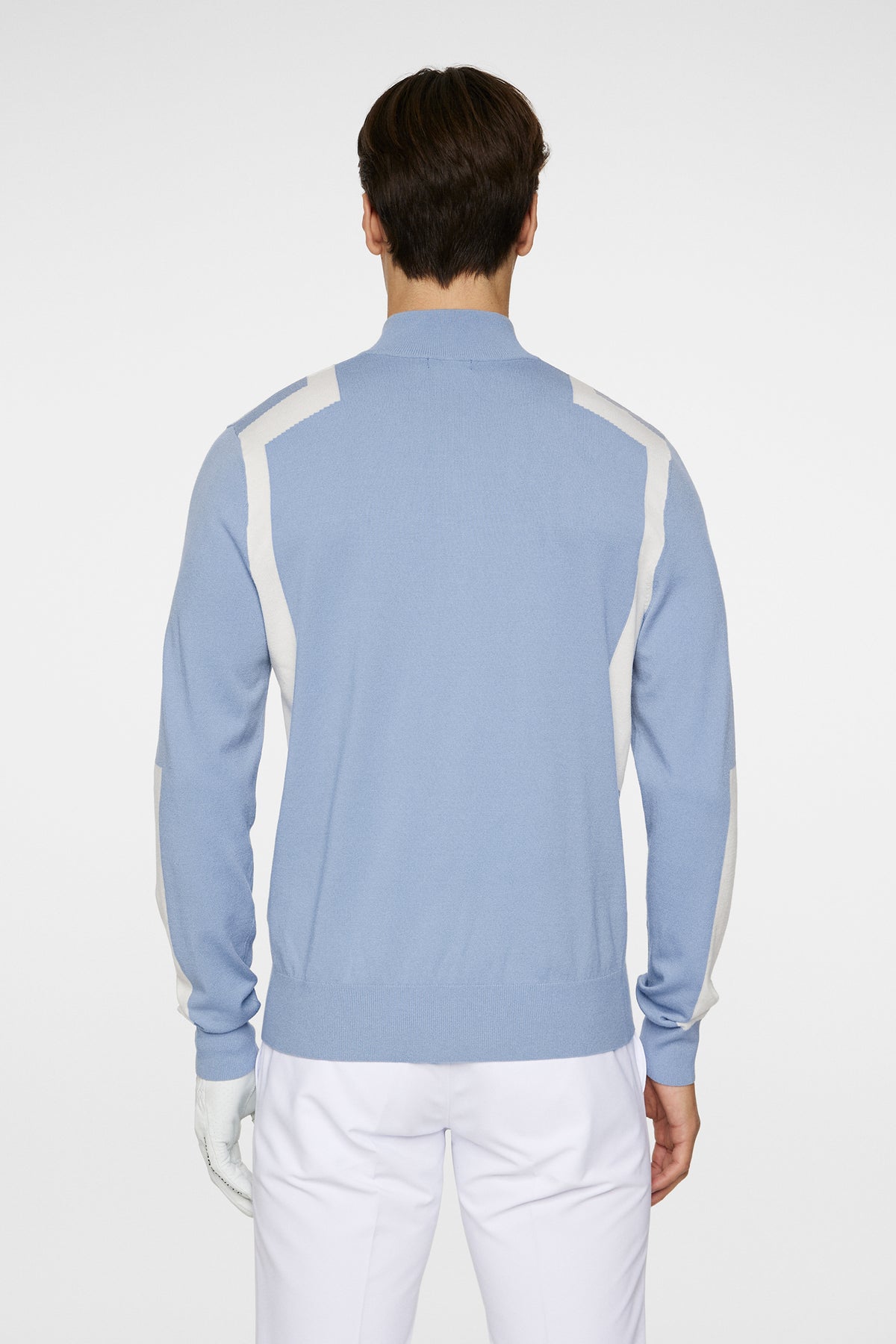 Kendrick Knitted Zip Sweater in Rain Washed by J.Lindeberg