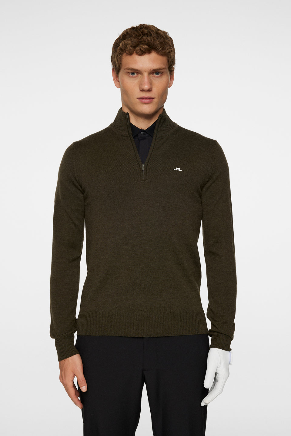 Kian Zipped Sweater / Forest Green