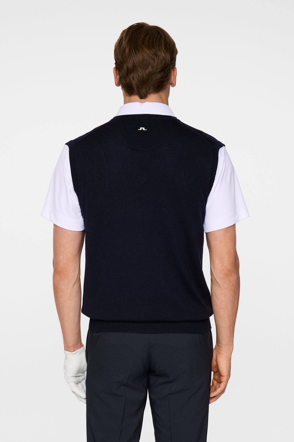 Liam Knitted Vest in JL Navy by J.Lindeberg