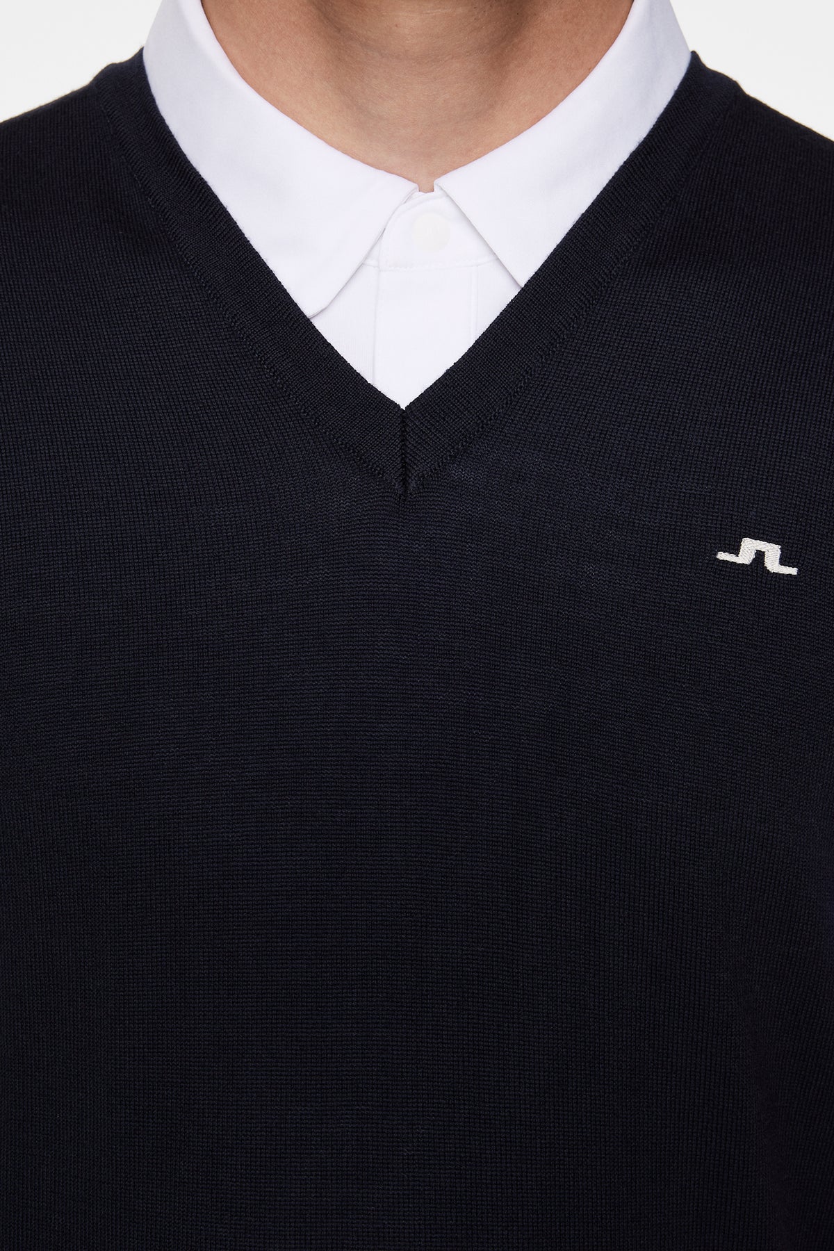 Liam Knitted Vest in JL Navy by J.Lindeberg