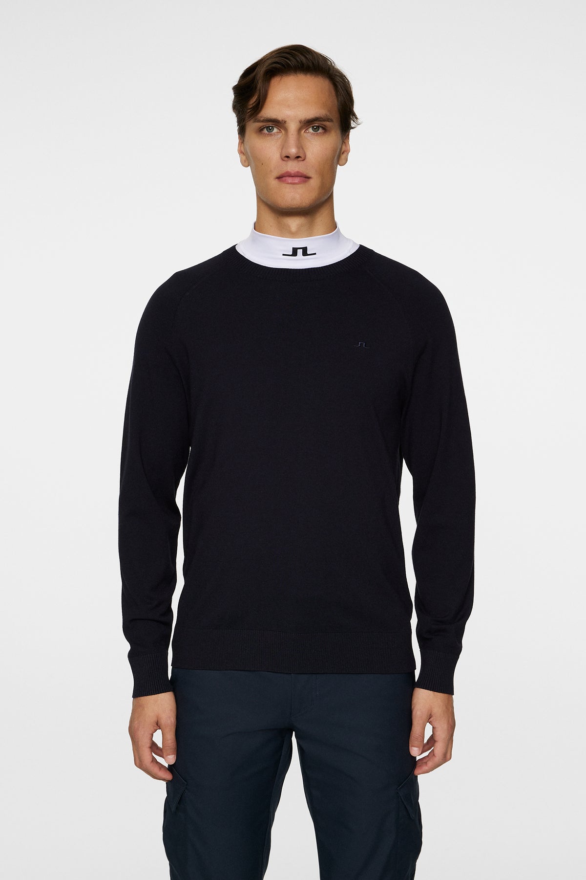 Henry Knitted Sweater in JL Navy by J.Lindeberg