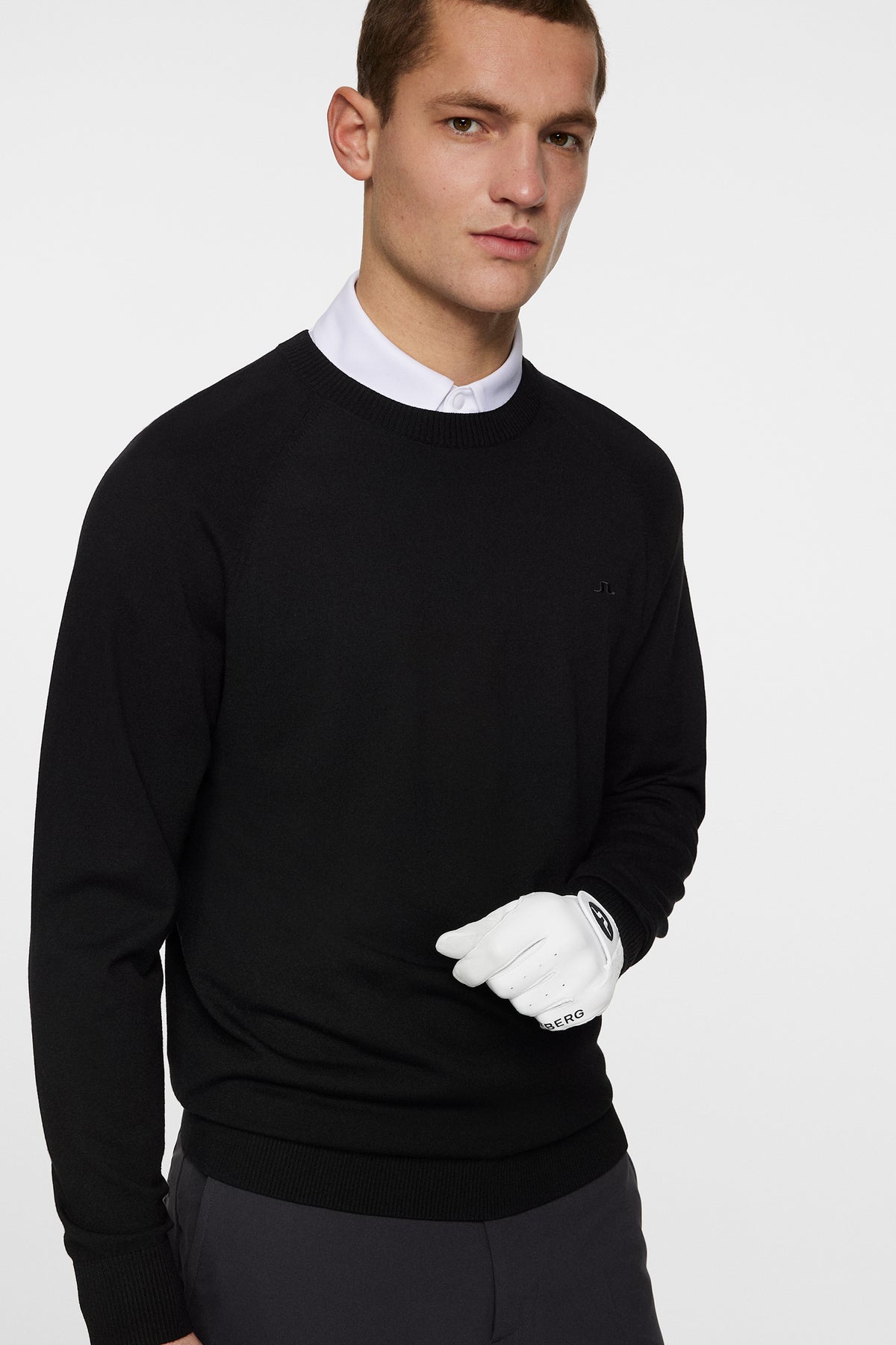 Henry Knitted Sweater in Black by J.Lindeberg