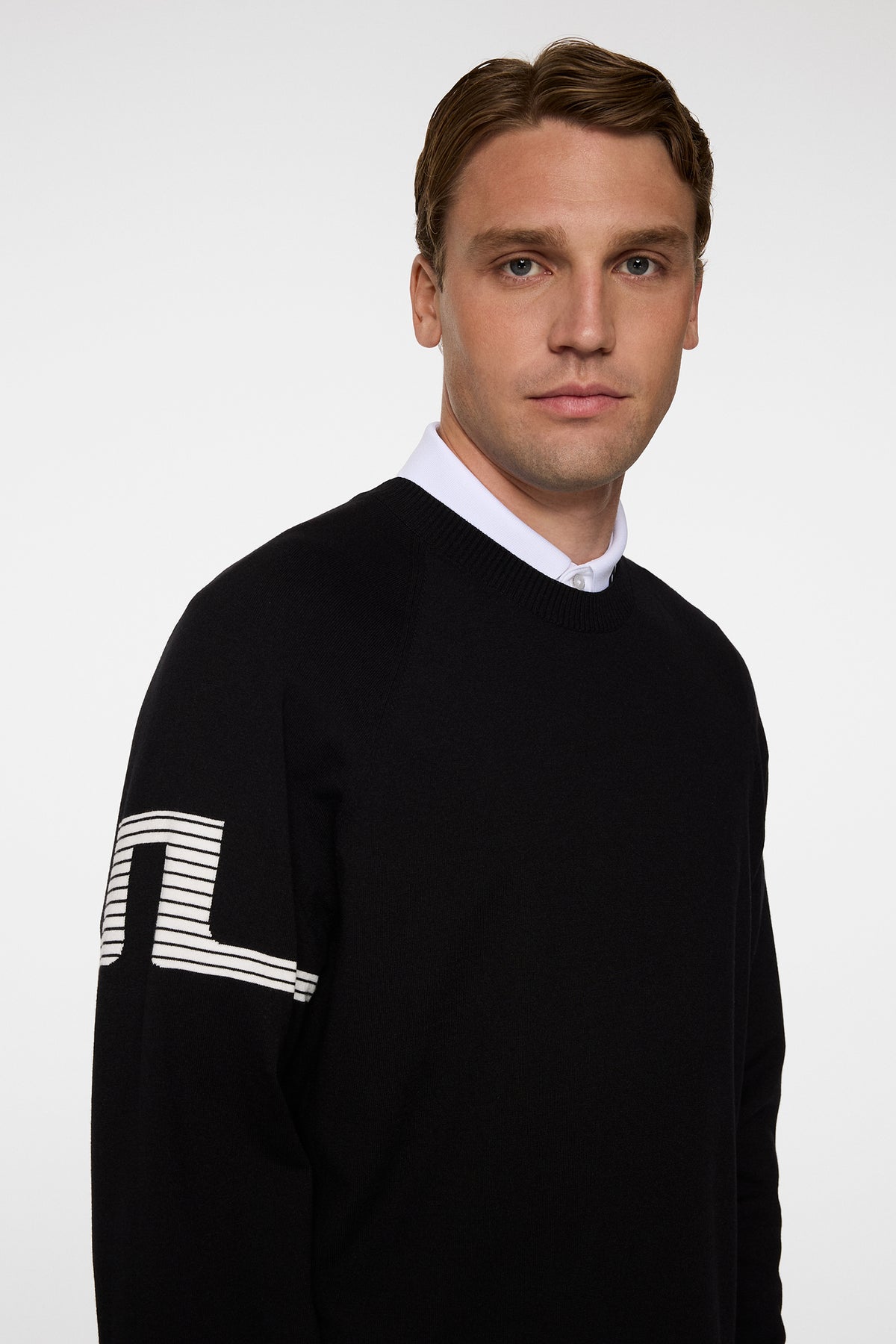 Heath Knitted Sweater in Black by J.Lindeberg